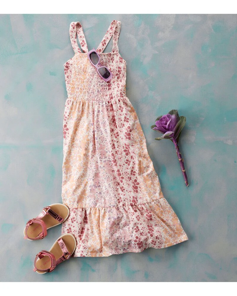 Oshkosh Floral Print Criss-Cross Dress