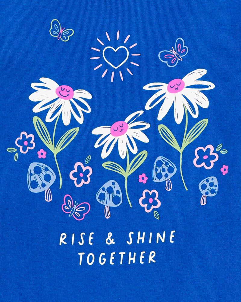 Carter's 4-Piece Blue Floral Print Pyjamas