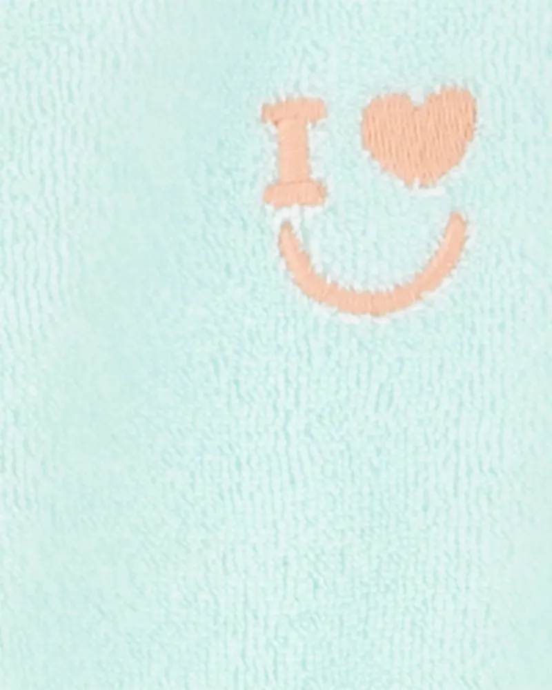 Carter's Embroidered Terry Crossover Romper