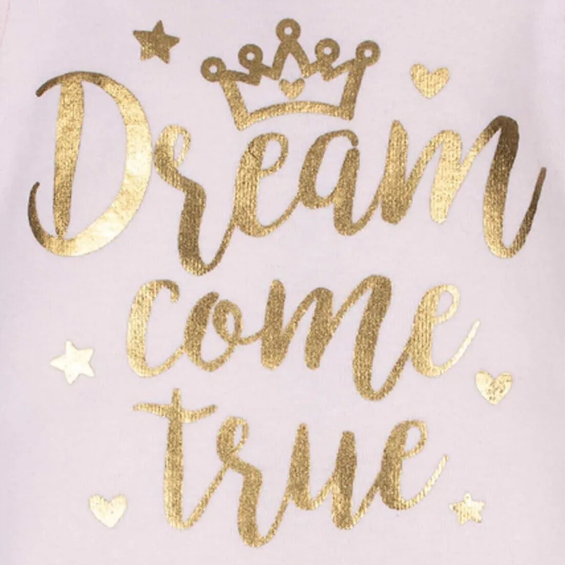 3-Pack Baby Girls Organic Princess Short Sleeve Onesies Bodysuits