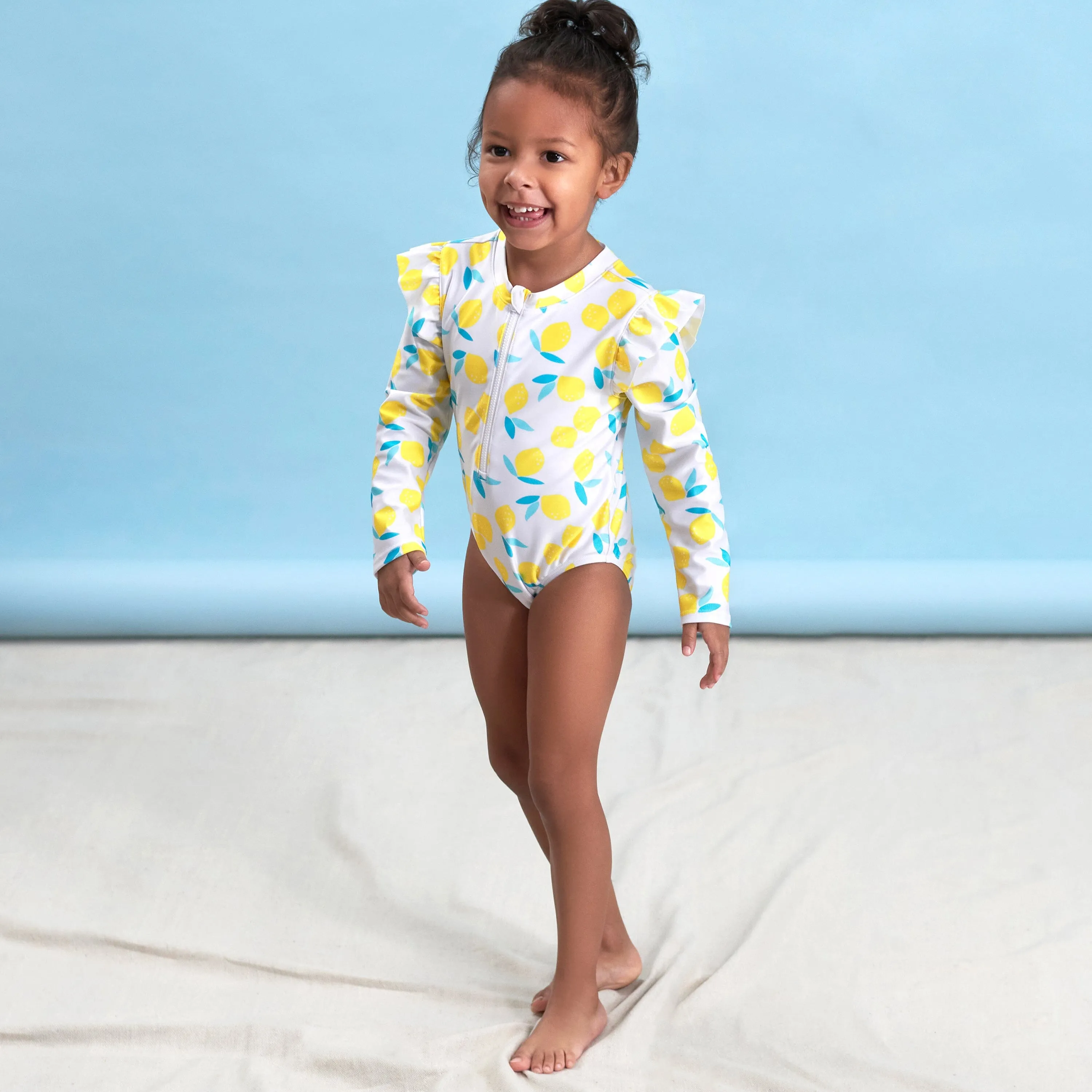 Baby & Toddler Girls Lemon Squeeze Rash Guard