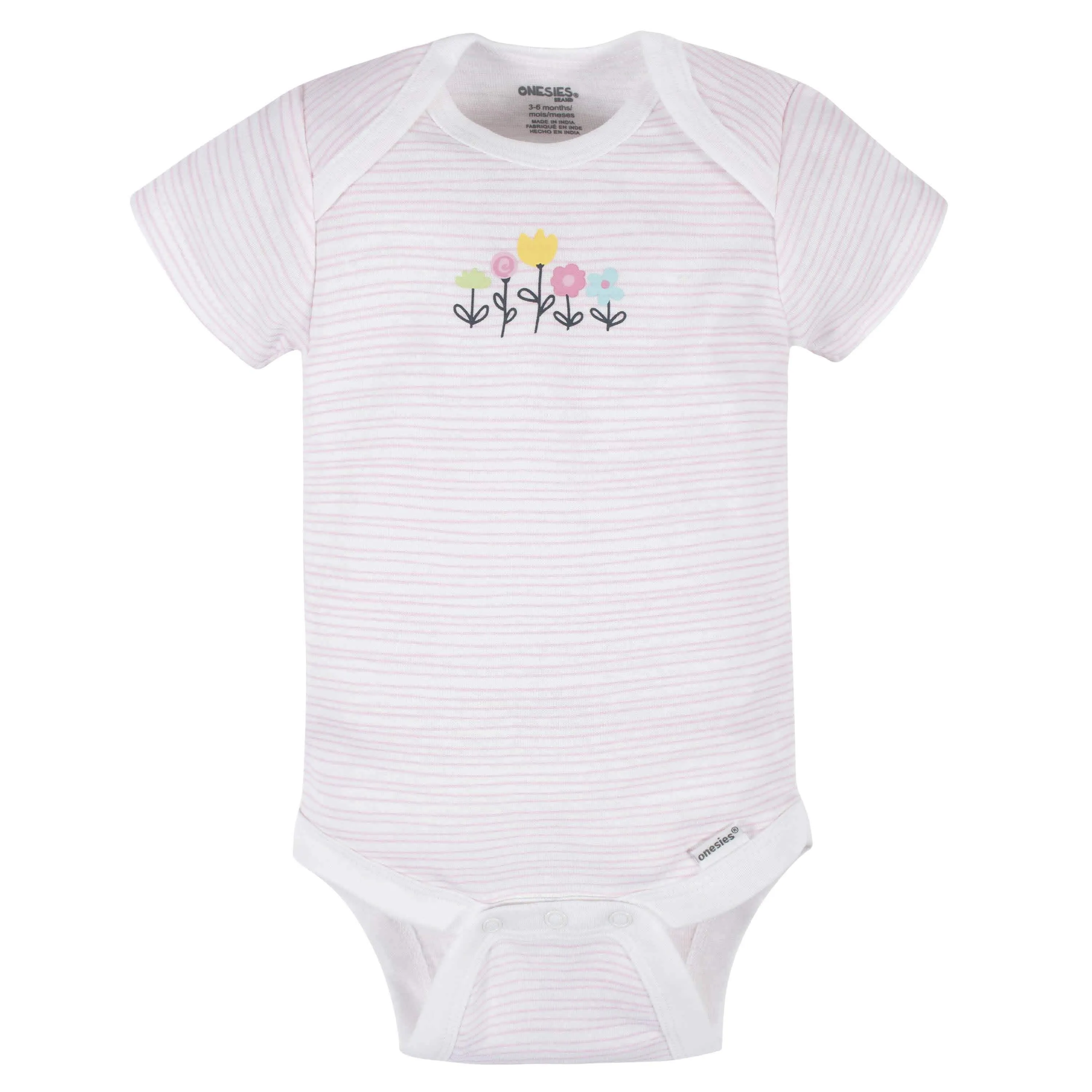 6-Piece Baby Girls Cat Onesies Brand Bodysuit & Sleep N' Play Set