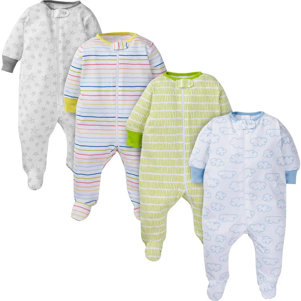 4-Pack Baby Neutral Clouds Sleep N' Play