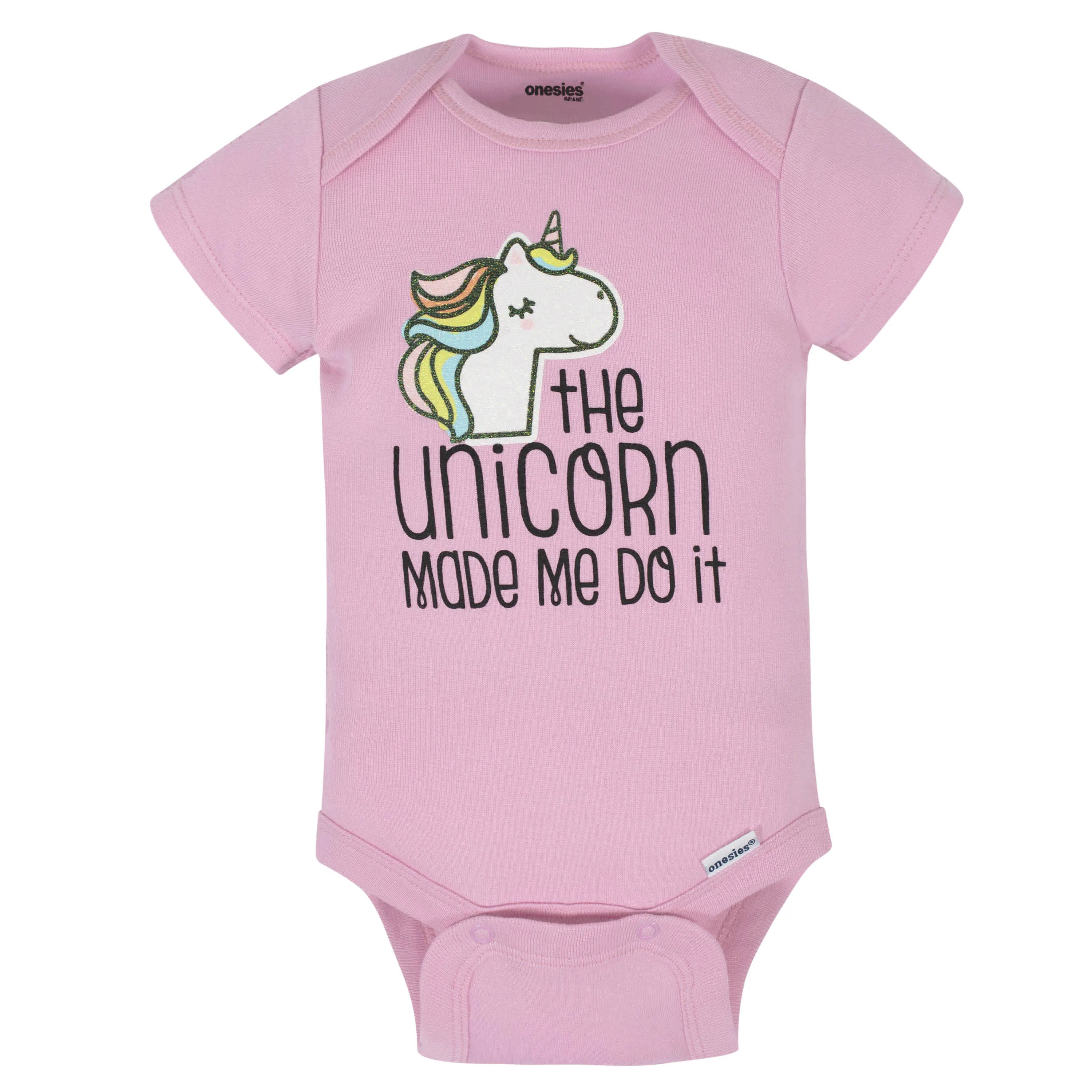 6-Piece Baby Girls Unicorn Onesies Brand Bodysuits & Pants Set