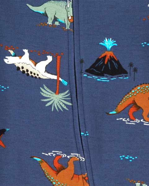 Carter's Baby Dinosaurs 2-Way Zip Cotton Sleep & Play