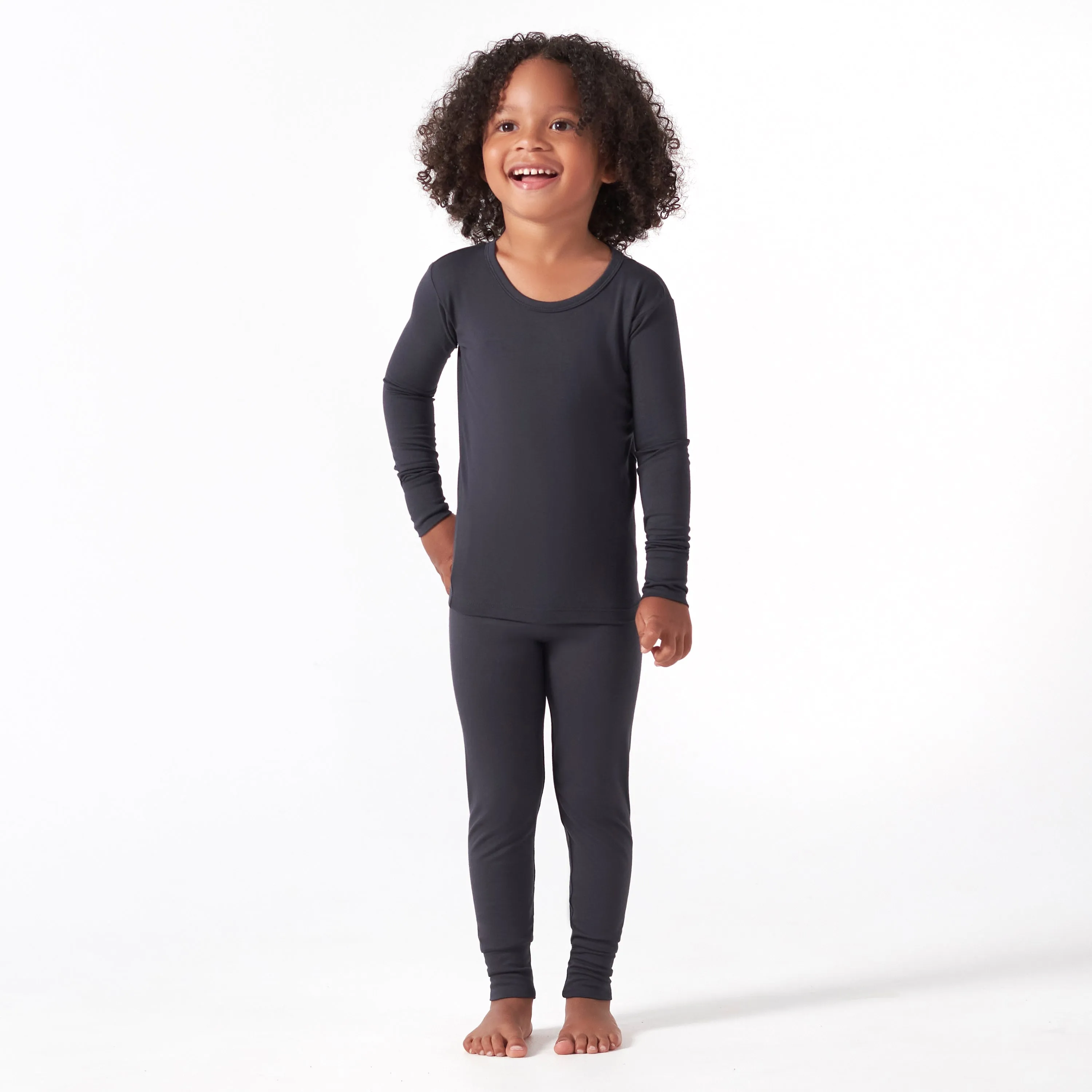 2-Piece Infant & Toddler Shadow Buttery Soft Viscose Made from Eucalyptus Snug Fit Pajamas