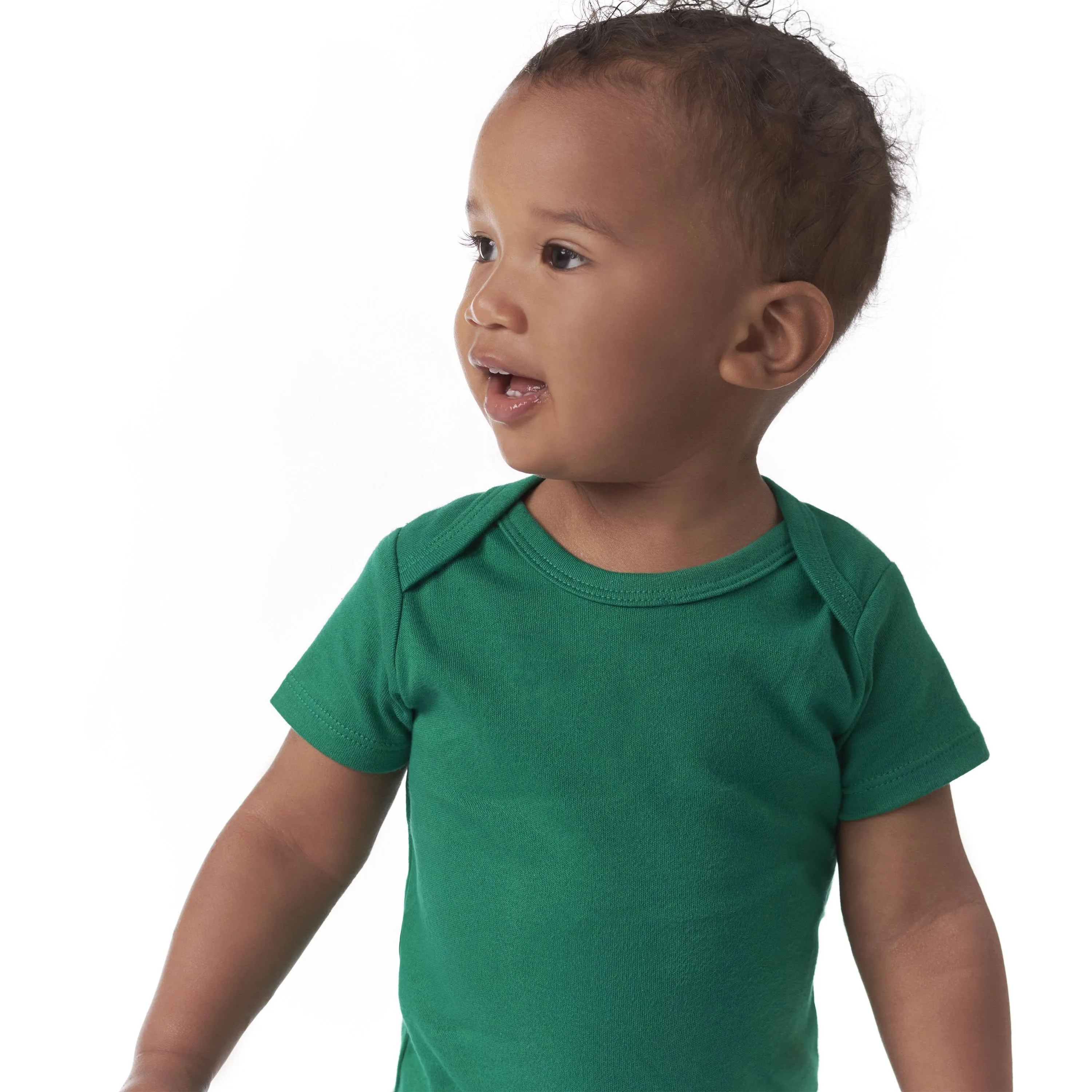 5-Pack Baby Kelly Green Premium Short Sleeve Onesies Bodysuits