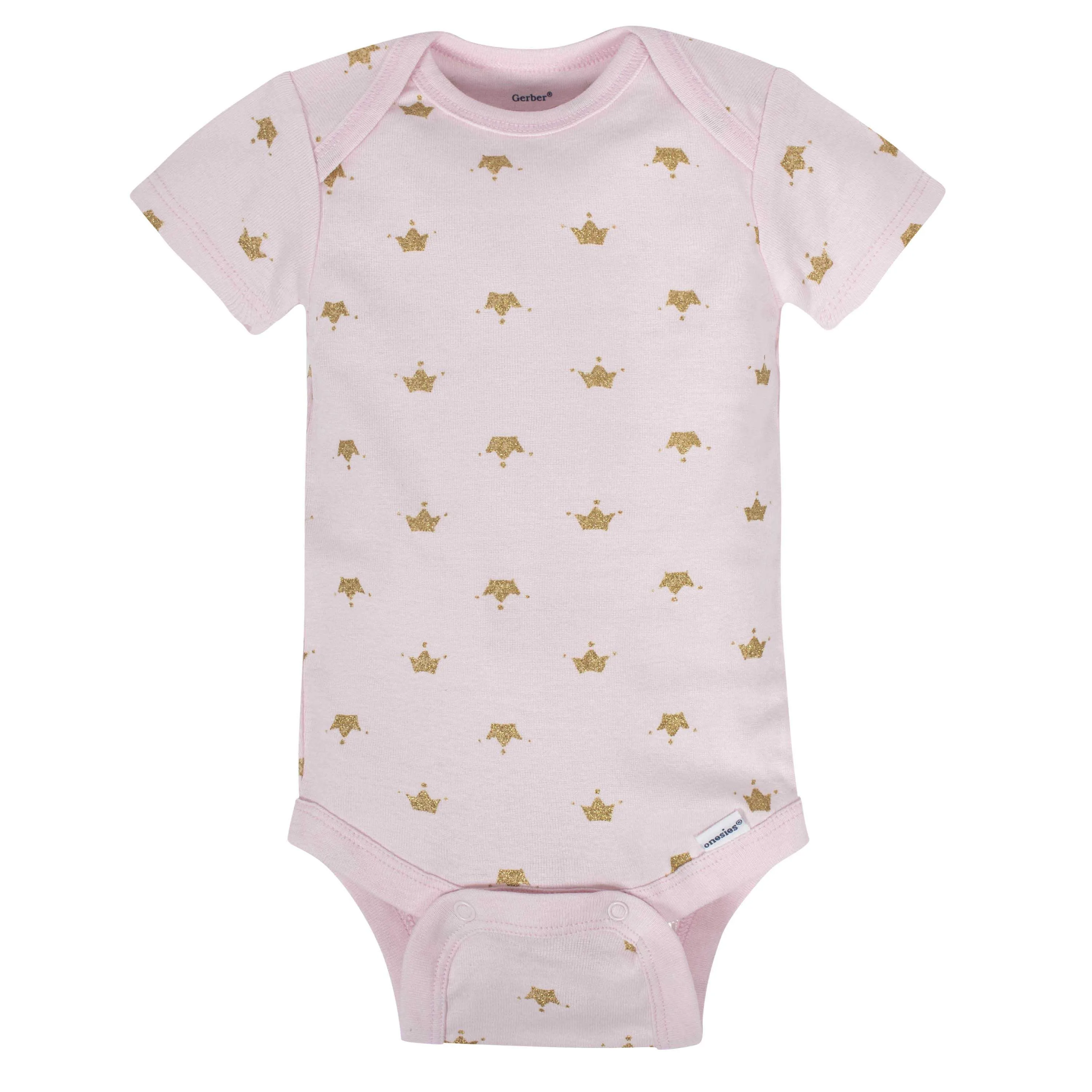 8-pack Baby Girls' Castle Short Sleeve Onesies Bodysuits