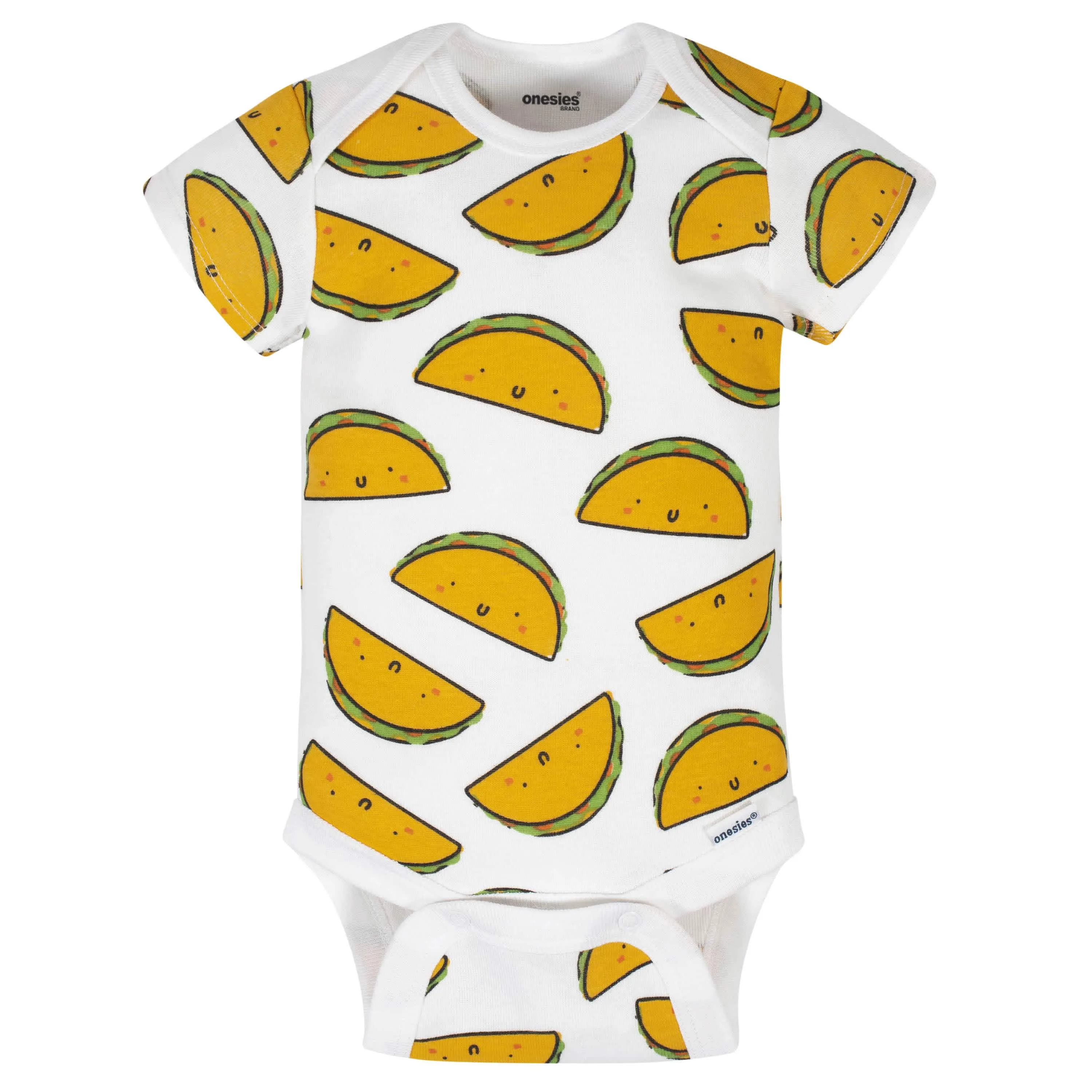 8-Pack Baby Neutral Taco Onesies Brand Bodysuits