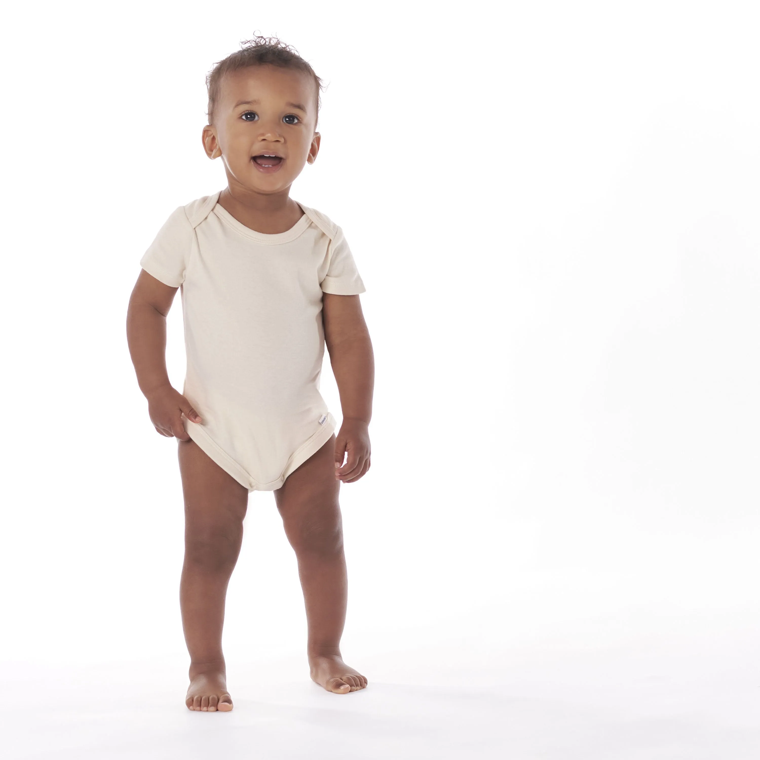 5-Pack Baby Natural Premium Short Sleeve Onesies Bodysuits