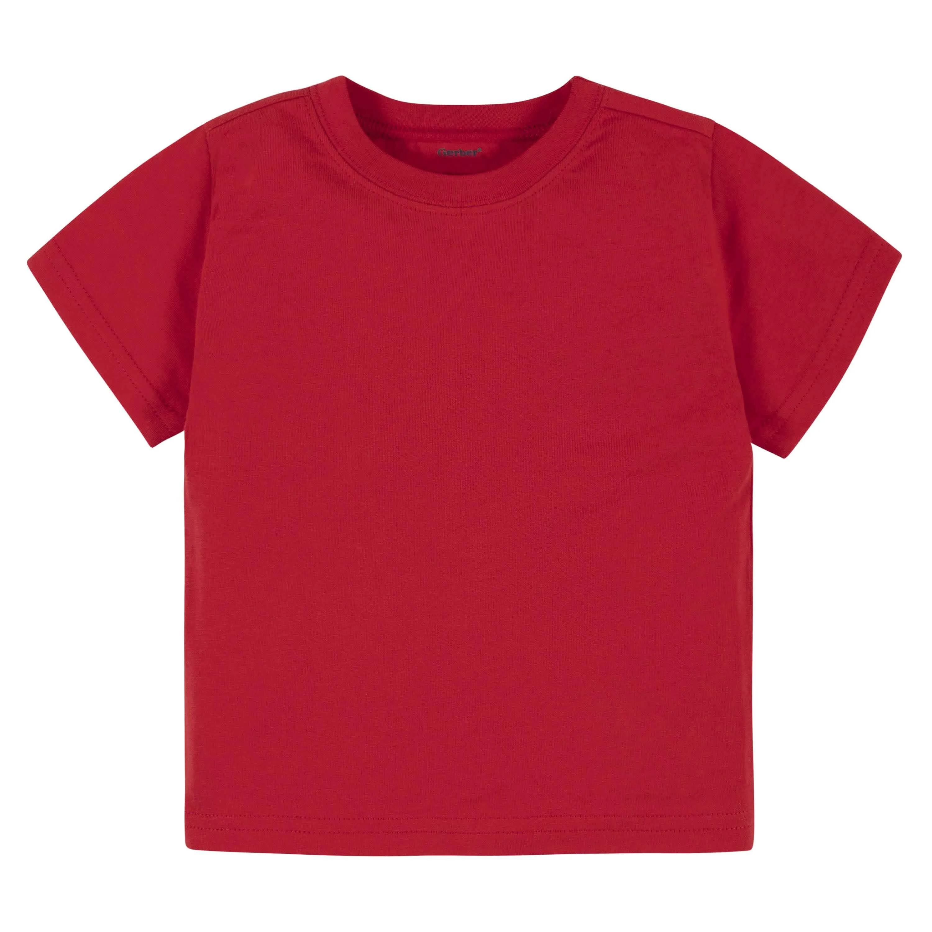 5-Pack Infant & Toddler Red Premium Short Sleeve Tees