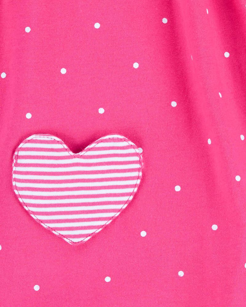 Carter's Heart Pocket Cotton Romper