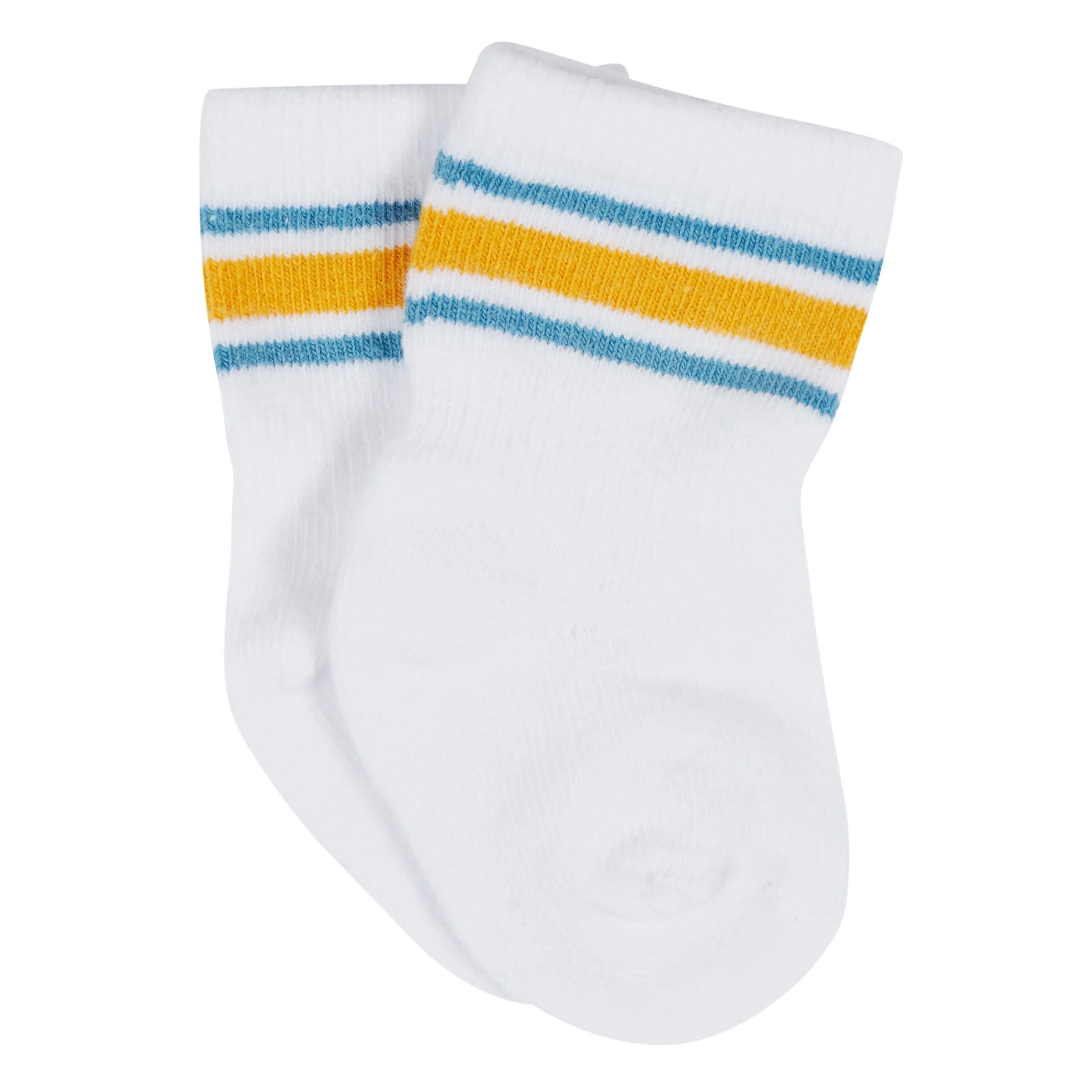 12-Pack Baby & Toddler Boys Construction Zone Jersey Crew Wiggle Proof Socks