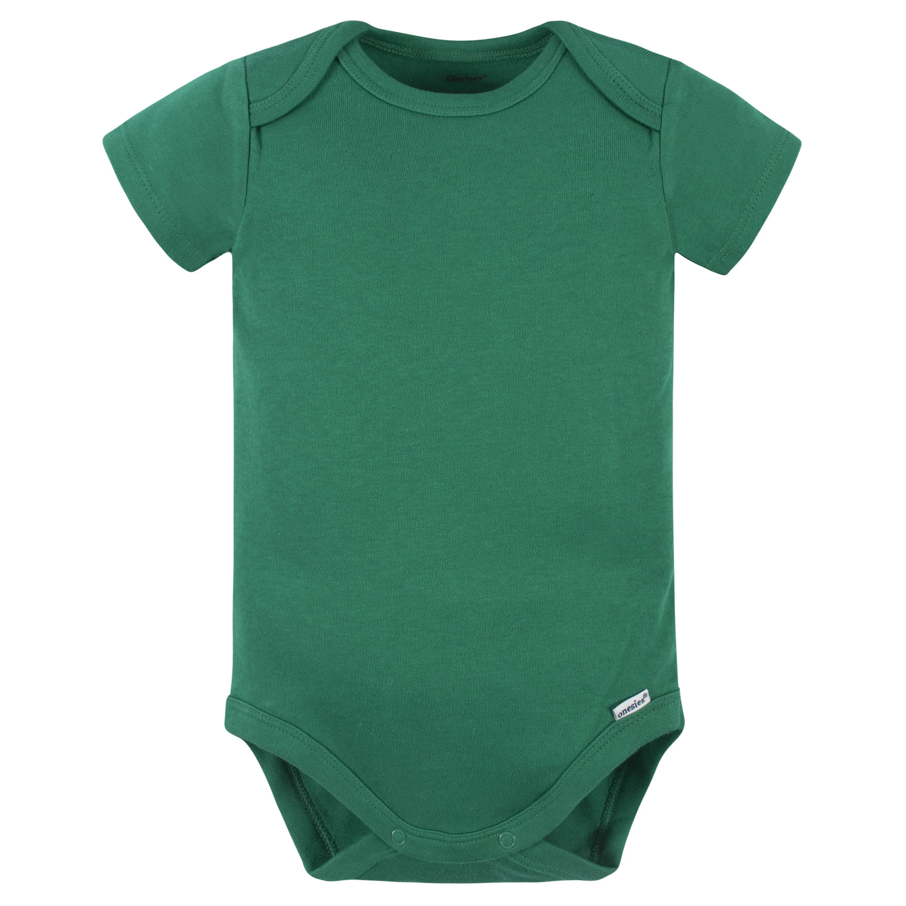 5-Pack Baby Kelly Green Premium Short Sleeve Onesies Bodysuits