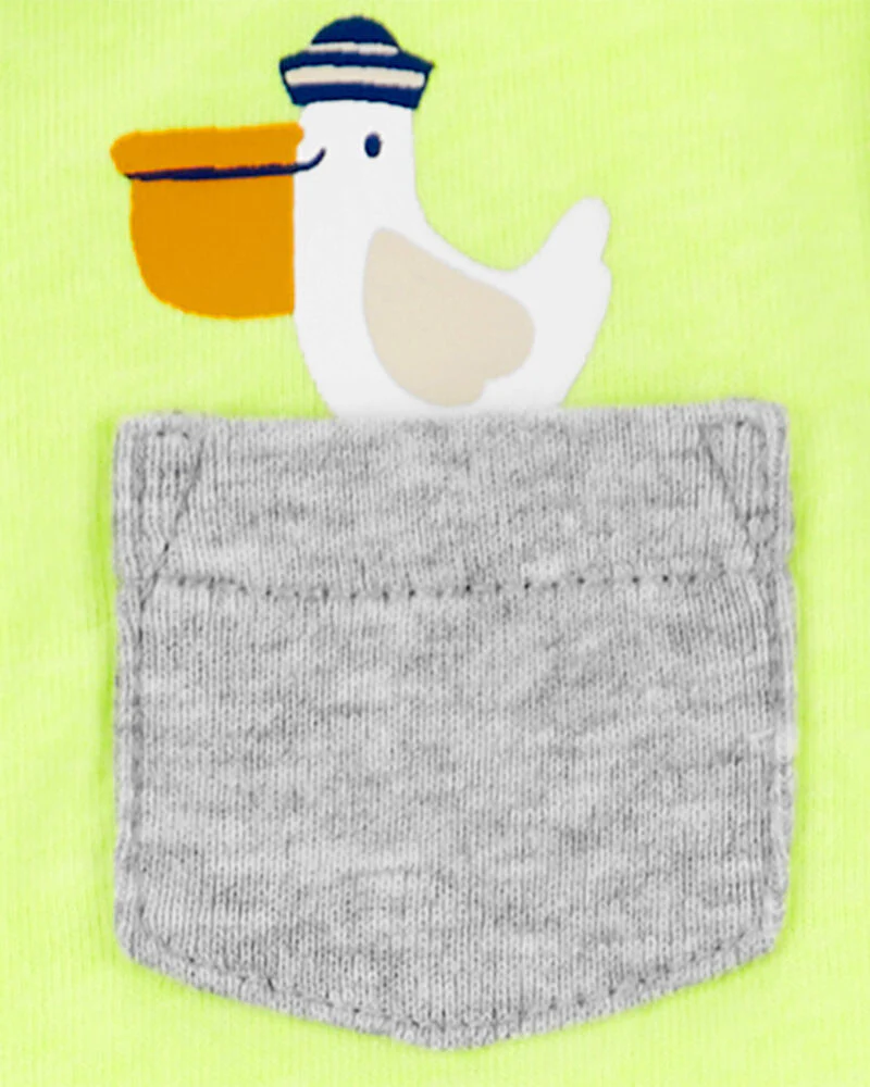 Carter's Baby Neon Pelican Snap-Up Romper