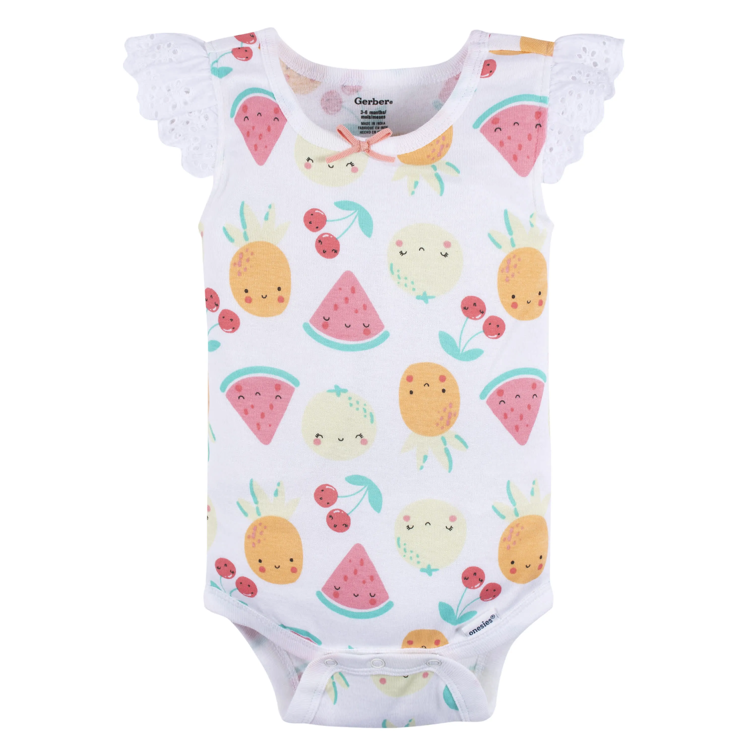 4-Pack Baby Girls Summer Sweets Sleeveless Onesies Bodysuits