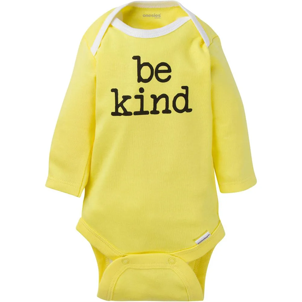 6-Pack Baby Neutral Long Sleeve Onesies Brand Bodysuits
