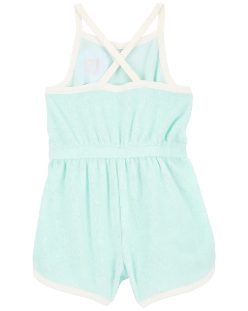 Carter's Embroidered Terry Crossover Romper