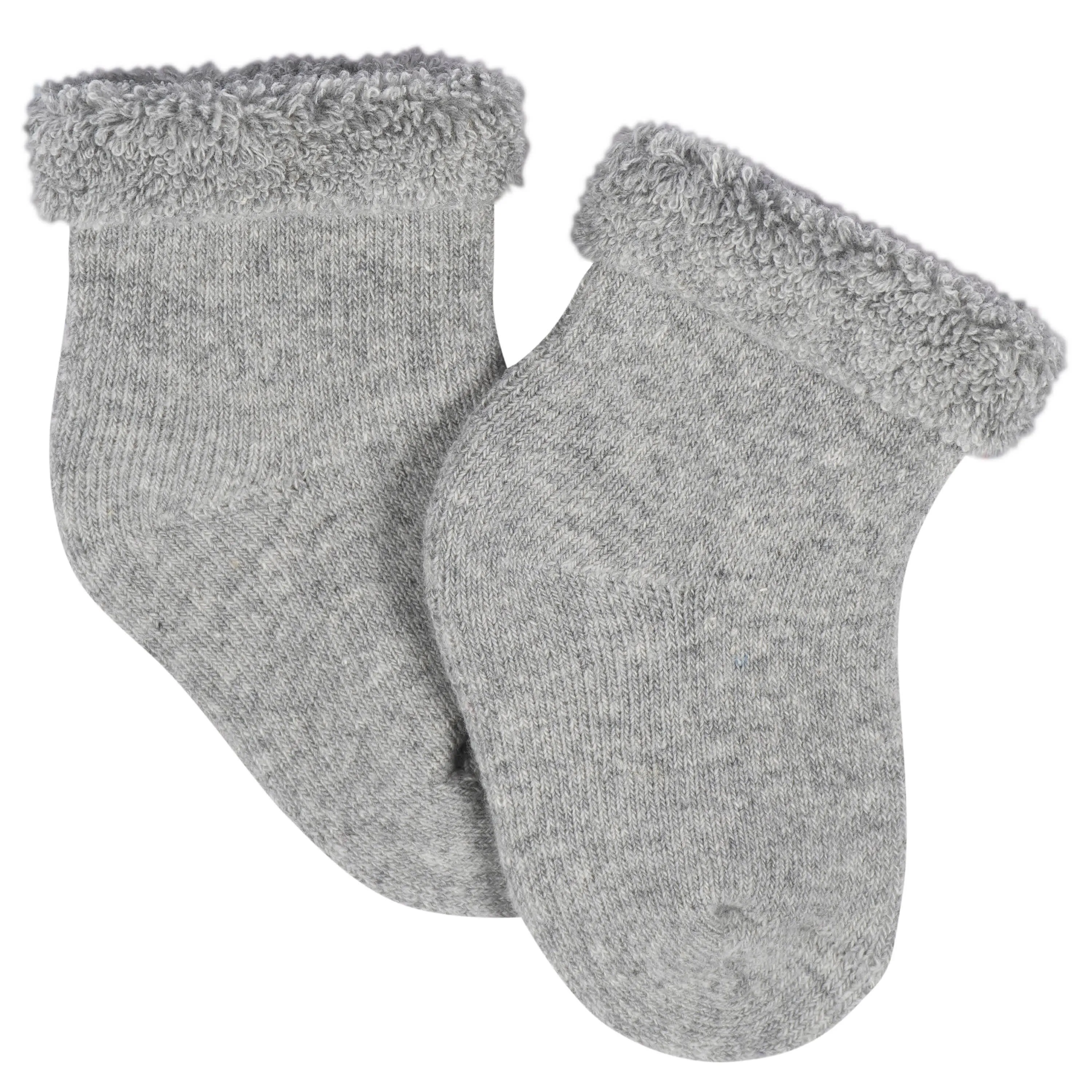 12-Pack Baby Neutral Happy Veggies Terry Wiggle Proof Socks