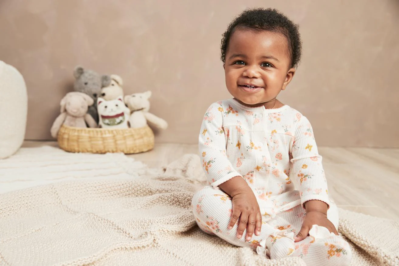 Carter's Floral Snap-Up Cotton Sleep & Play