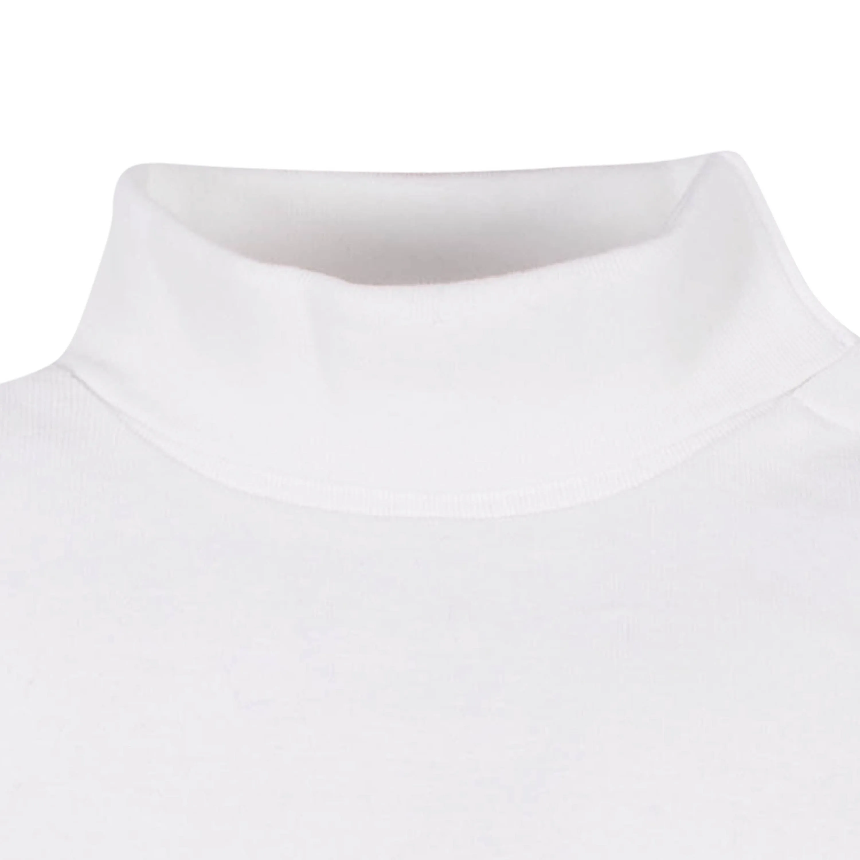 2-Pack Baby and Toddler Neutral White Long Sleeve Turtleneck Onesies Bodysuits