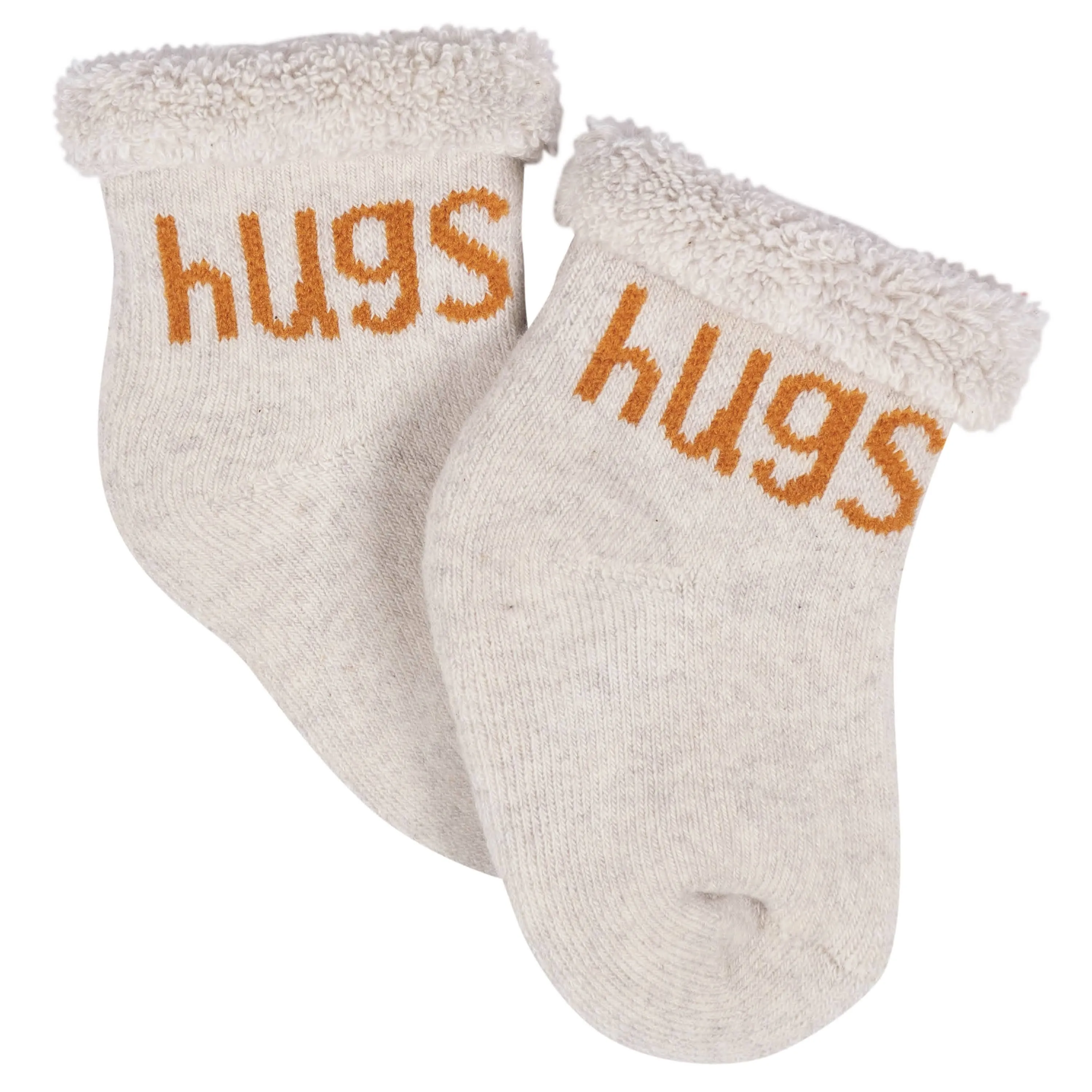 12-Pack Baby Neutral Happy Veggies Terry Wiggle Proof Socks