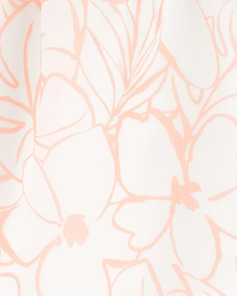 Carter's  Smocked Floral Print Dress