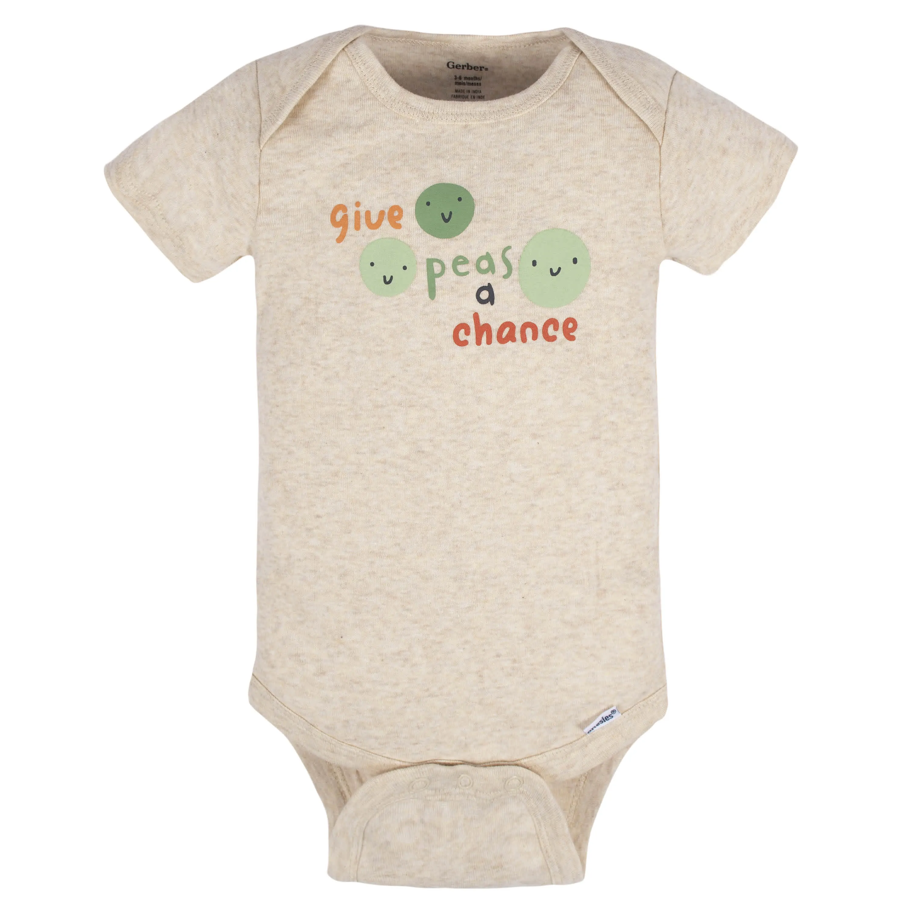 8-Pack Baby Neutral Happy Veggies Onesies Bodysuits