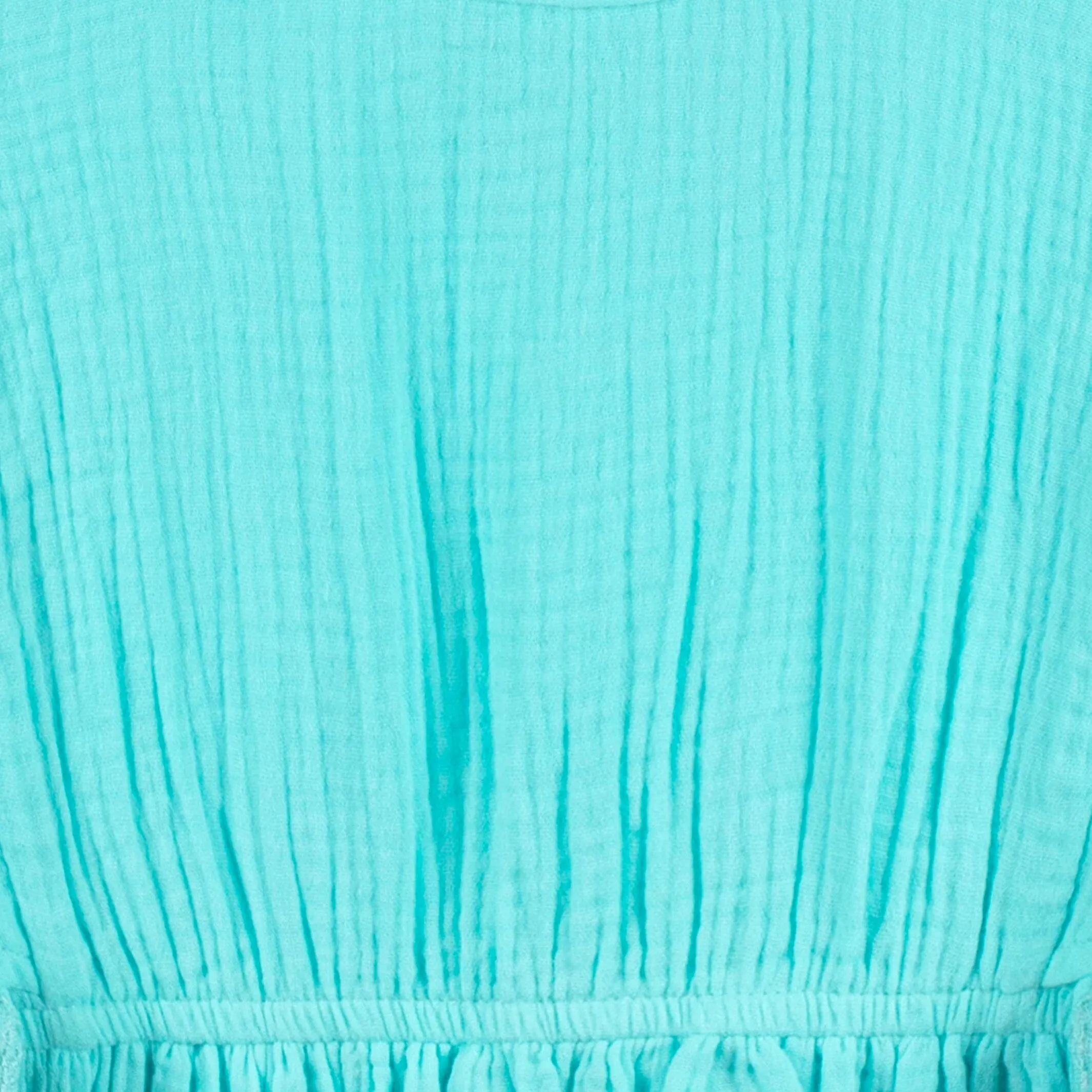 Baby & Toddler Girls Aqua Woven Kaftan Coverup