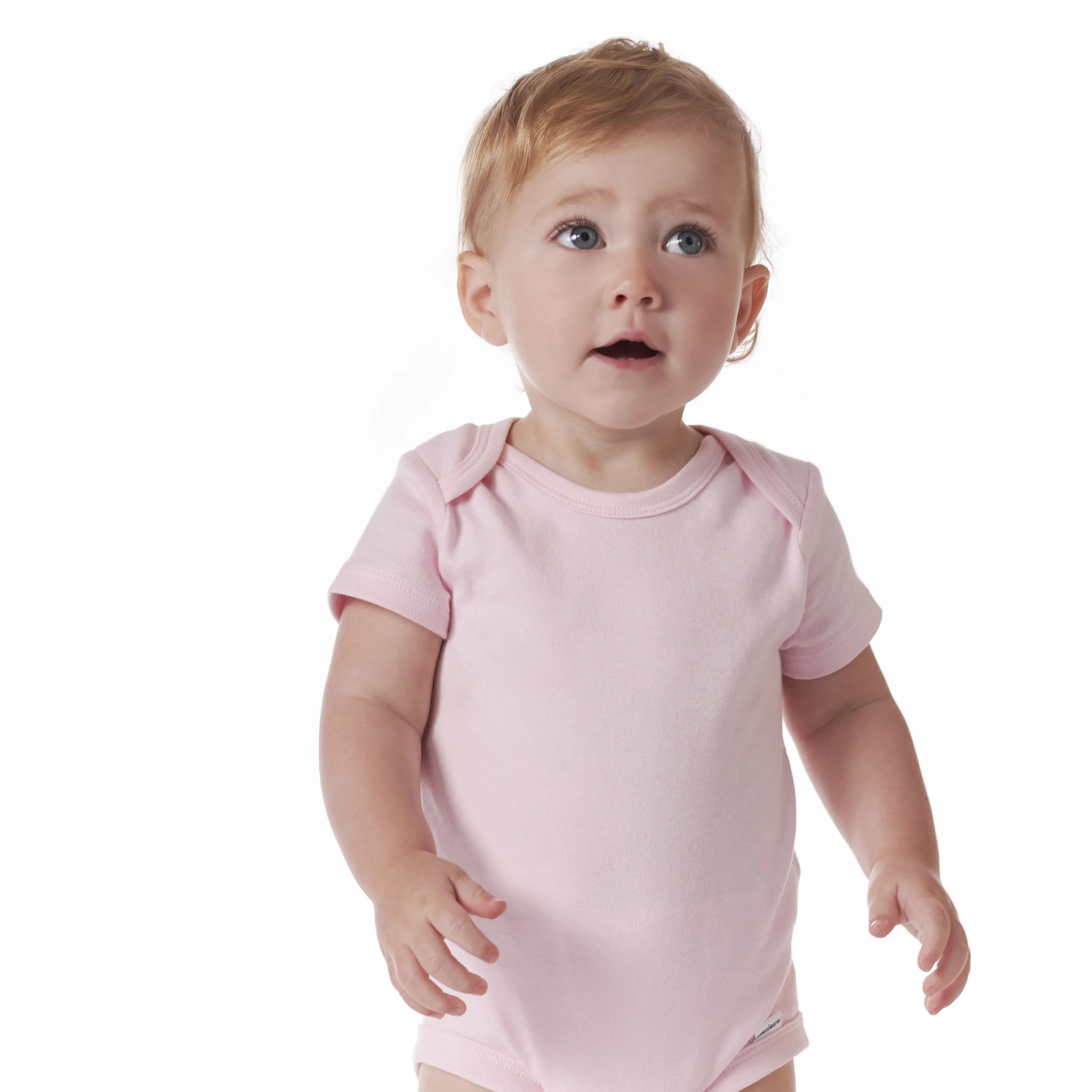 5-Pack Baby Light Pink Premium Short Sleeve Onesies Bodysuits