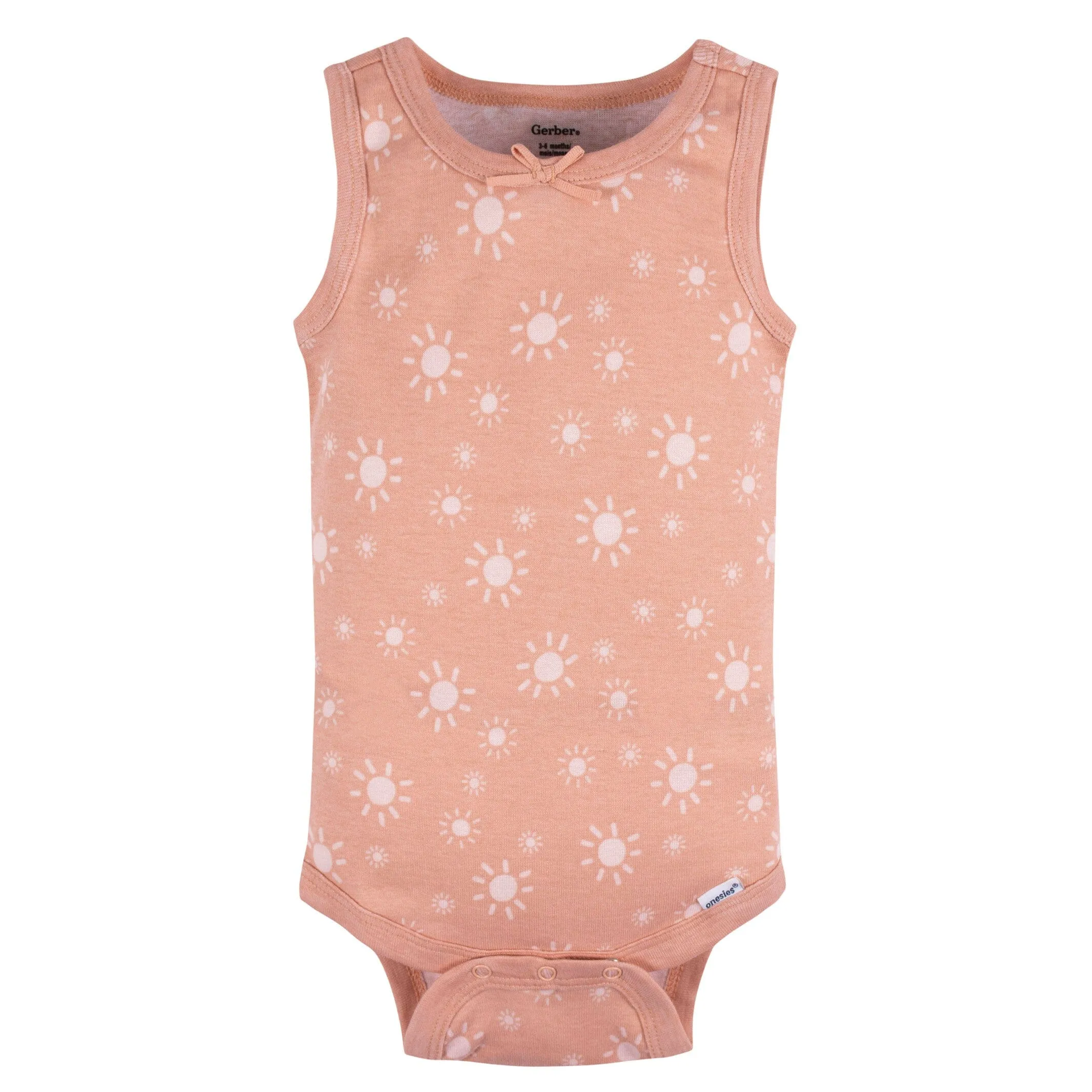 5-Pack Baby Girls Flowers Sleeveless Onesies Bodysuits