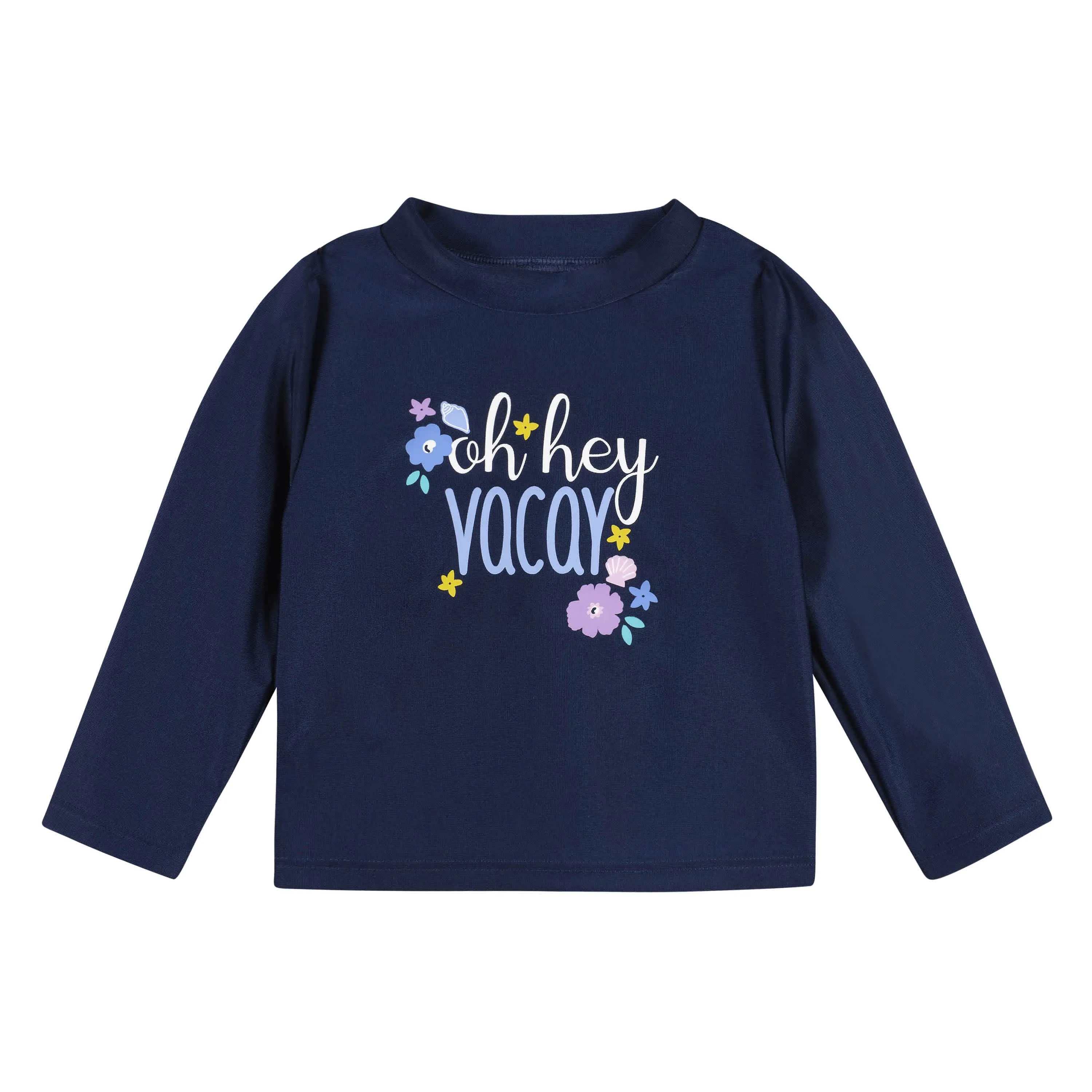 2-Piece Baby & Toddler Girls Vacation Vibes Rash Guard & Swim Bottoms Set