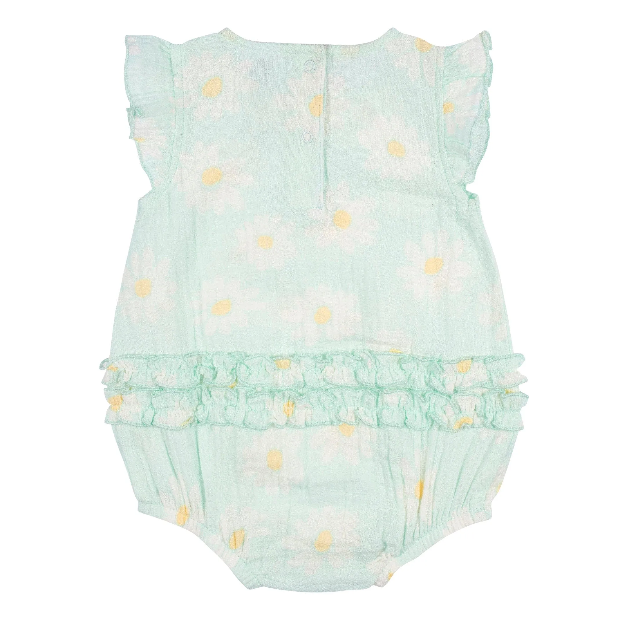 Baby Girls Daisies Gauze Sunsuit Romper