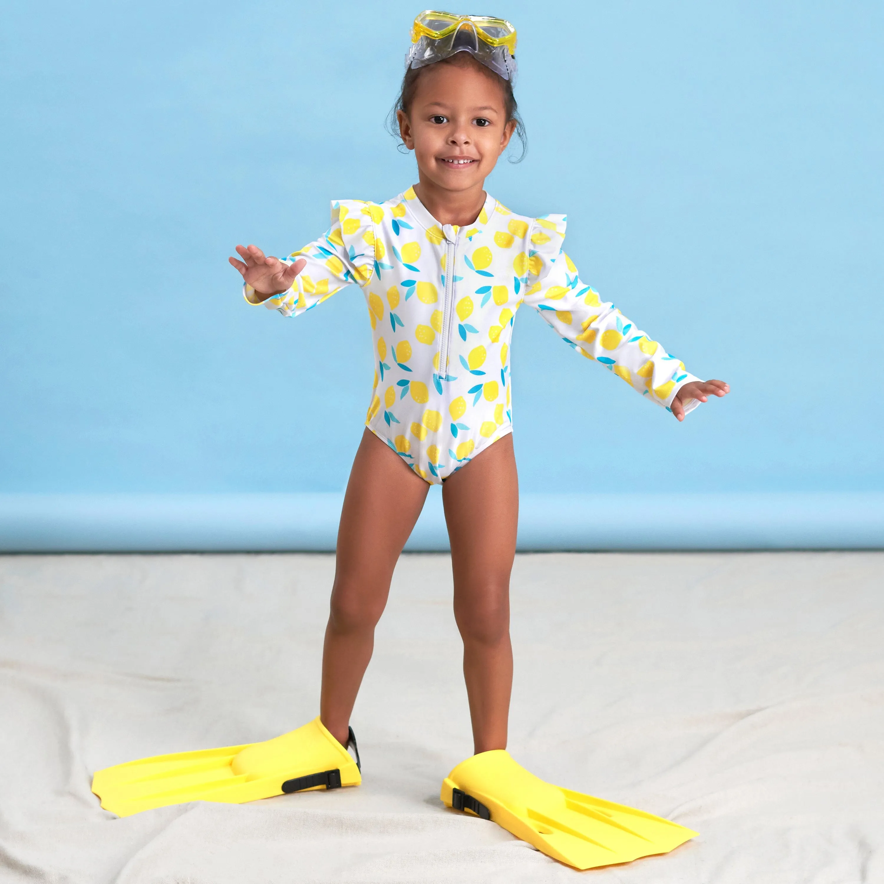 Baby & Toddler Girls Lemon Squeeze Rash Guard