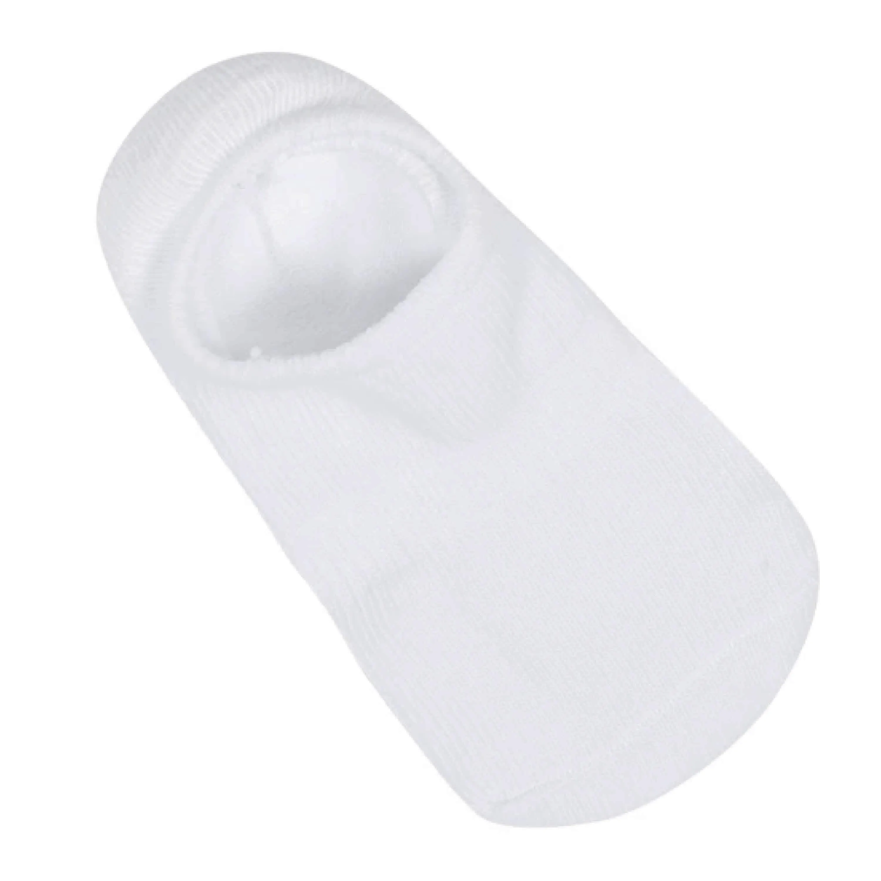 8-Pack Baby & Toddler White Wiggle Proof No Show Socks