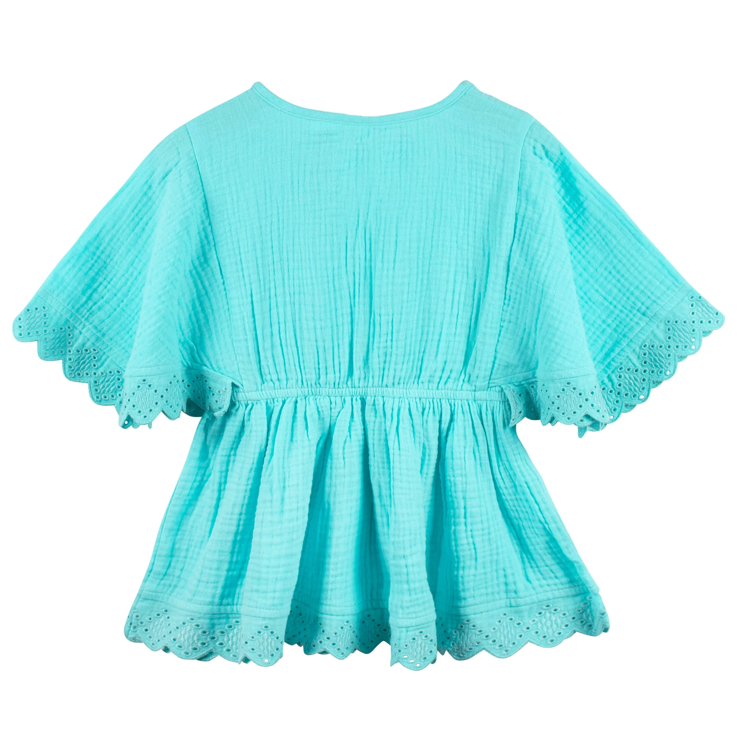 Baby & Toddler Girls Aqua Woven Kaftan Coverup