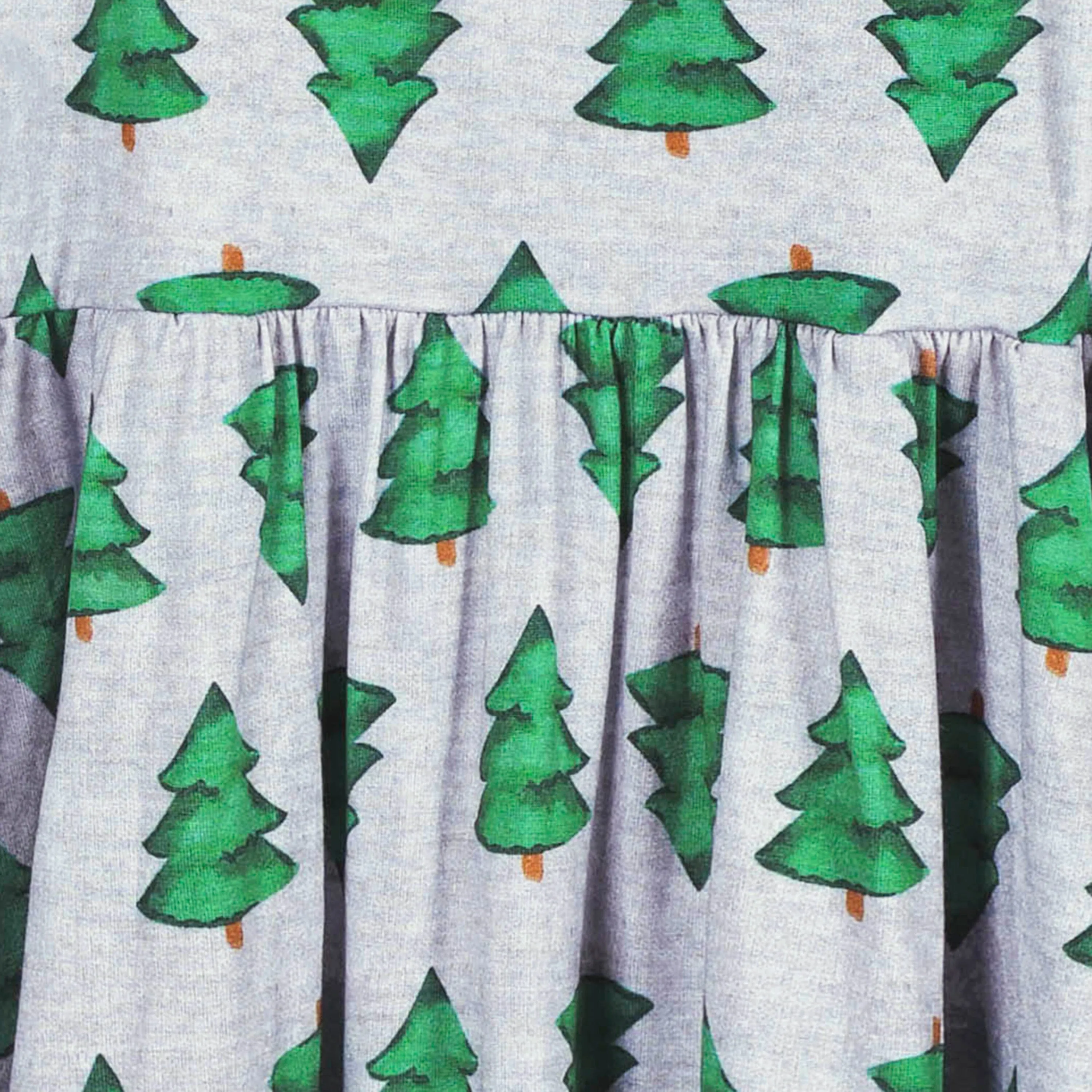 Infant & Toddler Girls Spruce Buttery Soft Viscose Made from Eucalyptus Holiday Twirl Dress