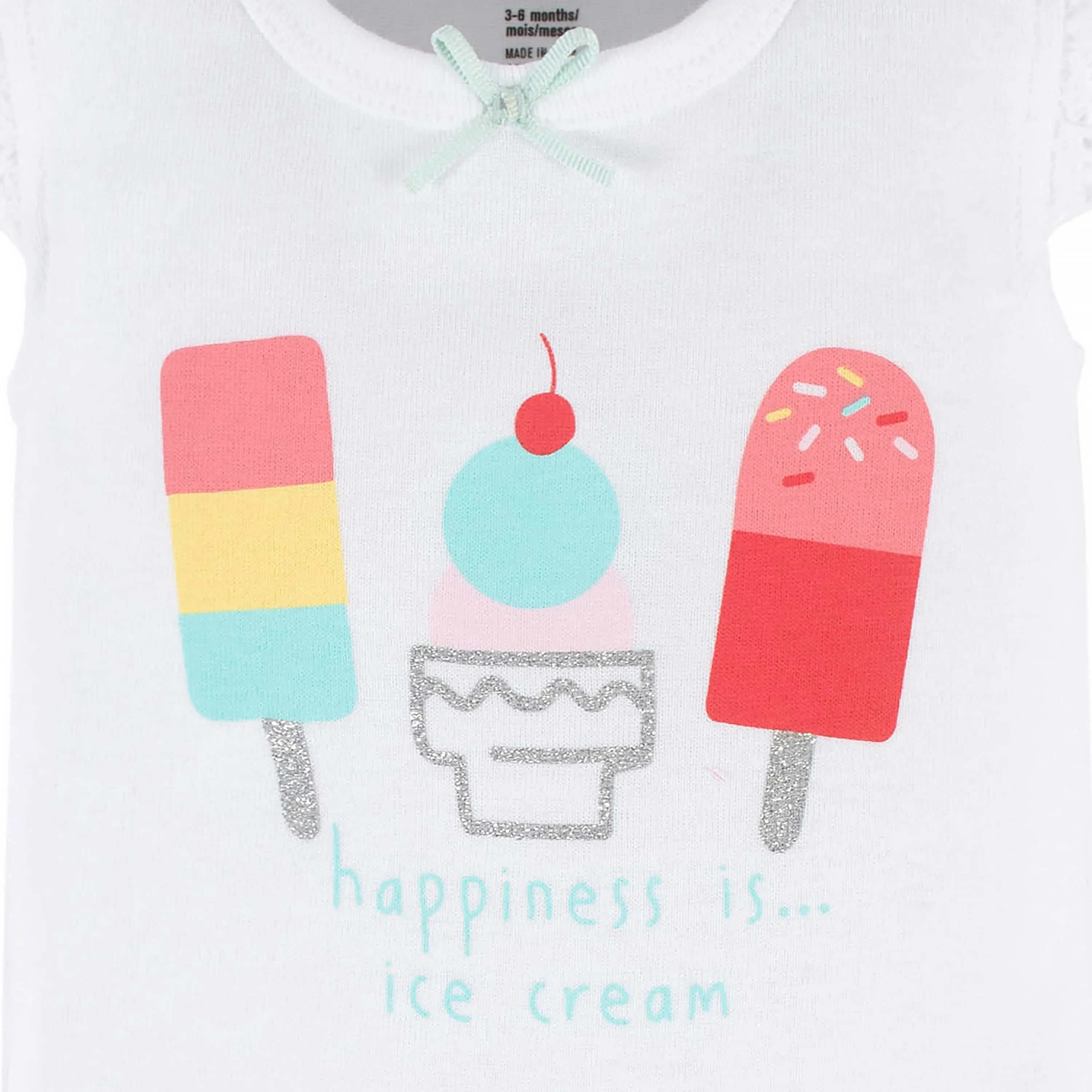 4-Pack Baby Girls Dots Of Rainbows Tank Onesies Bodysuits