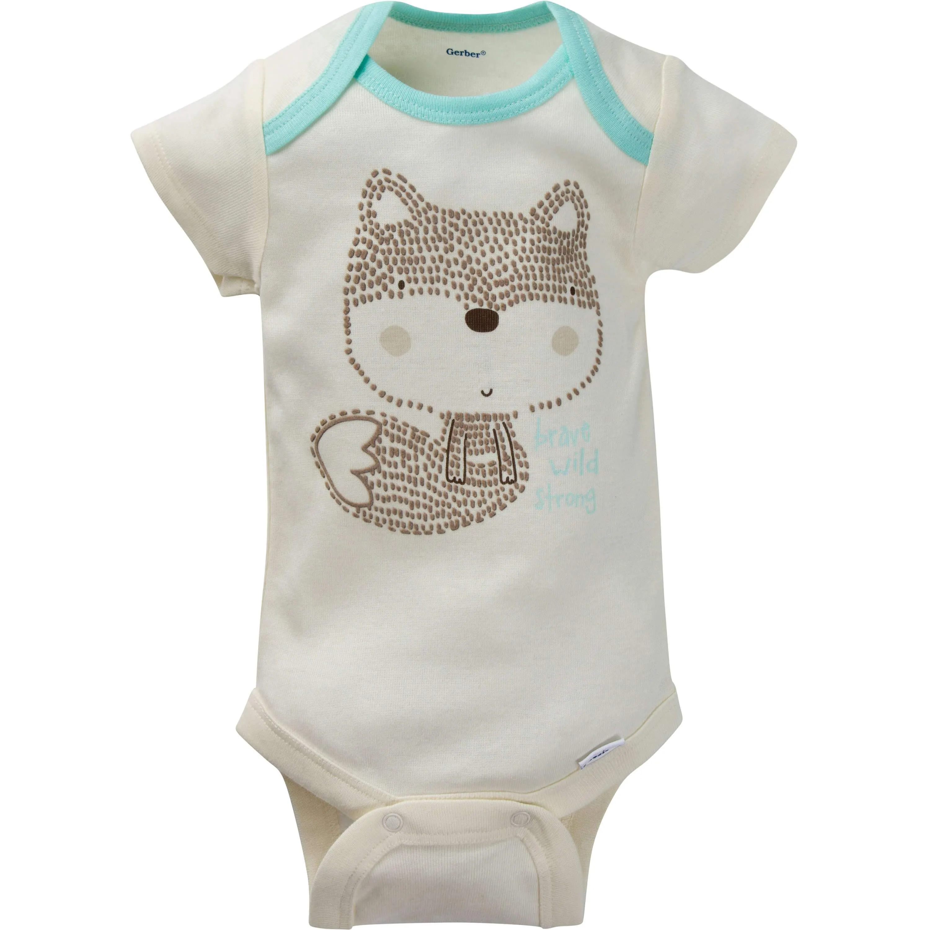 8-Pack Baby Boys Short-Sleeve Fox Onesies Bodysuits
