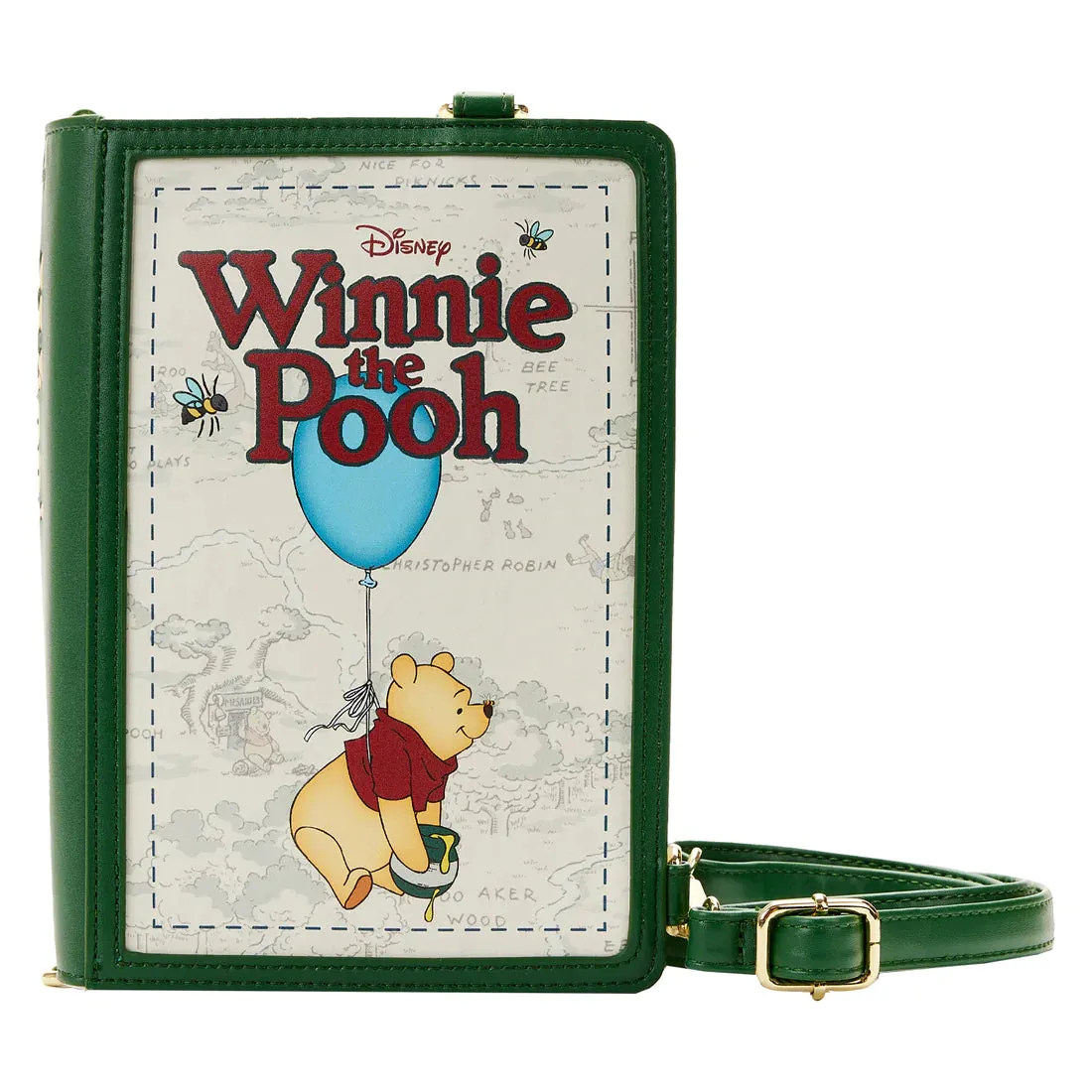 Winnie the Pooh Classic Book Cover Convertible Crossbody Bag