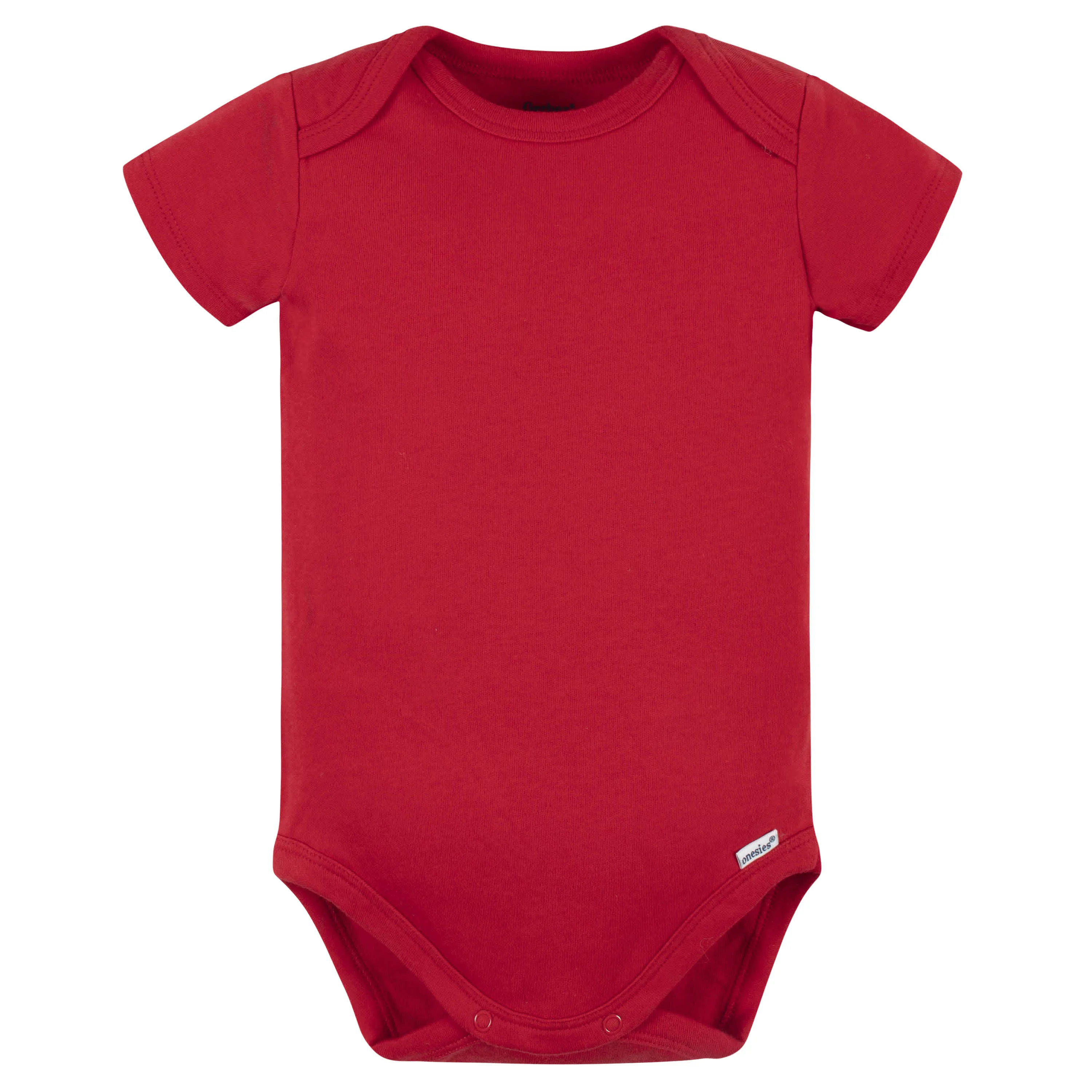 5-Pack Baby Red Premium Short Sleeve Onesies Bodysuits