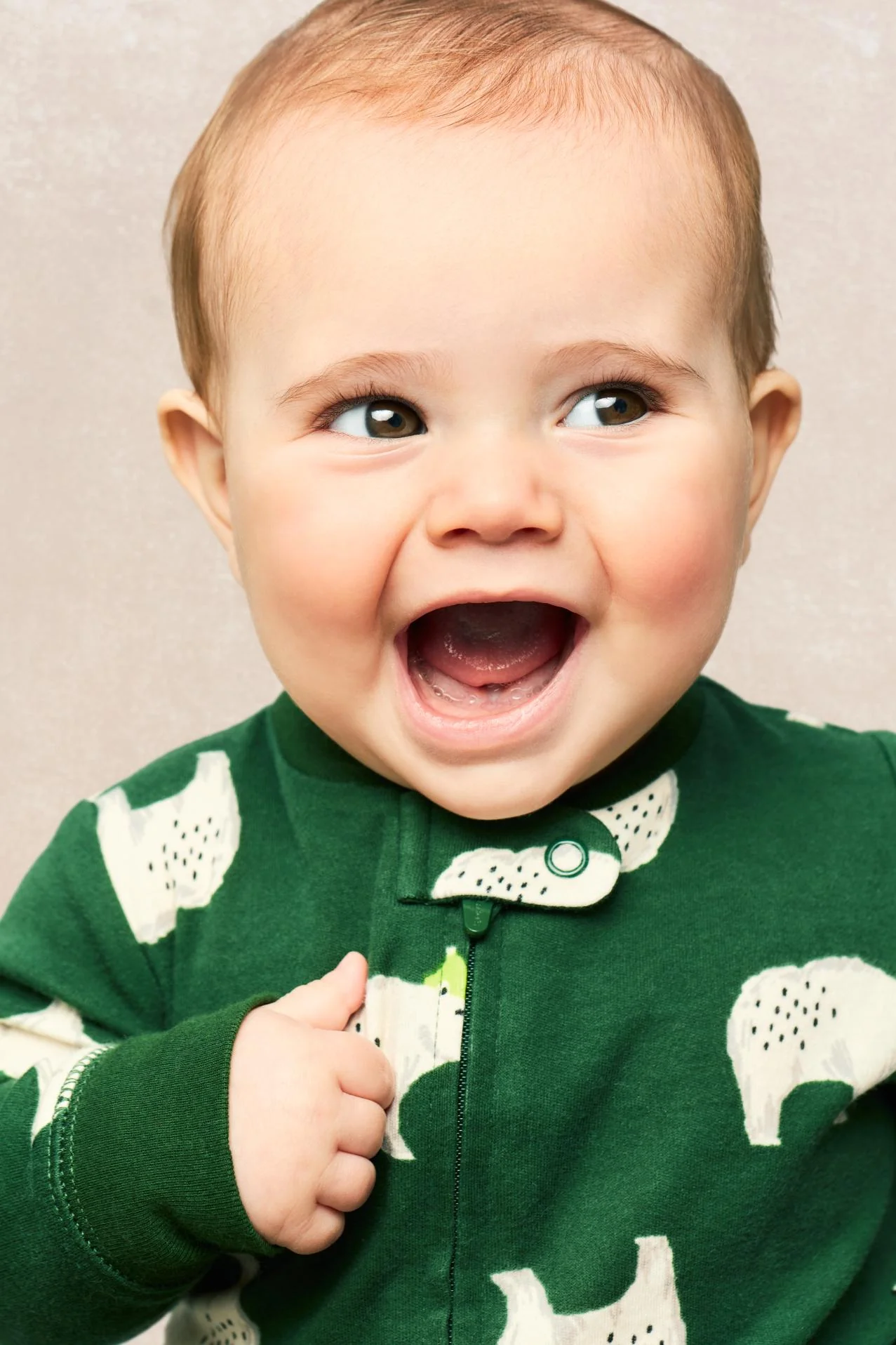 Carter's Polar Bear 2-Way Zip Cotton Sleep and Play