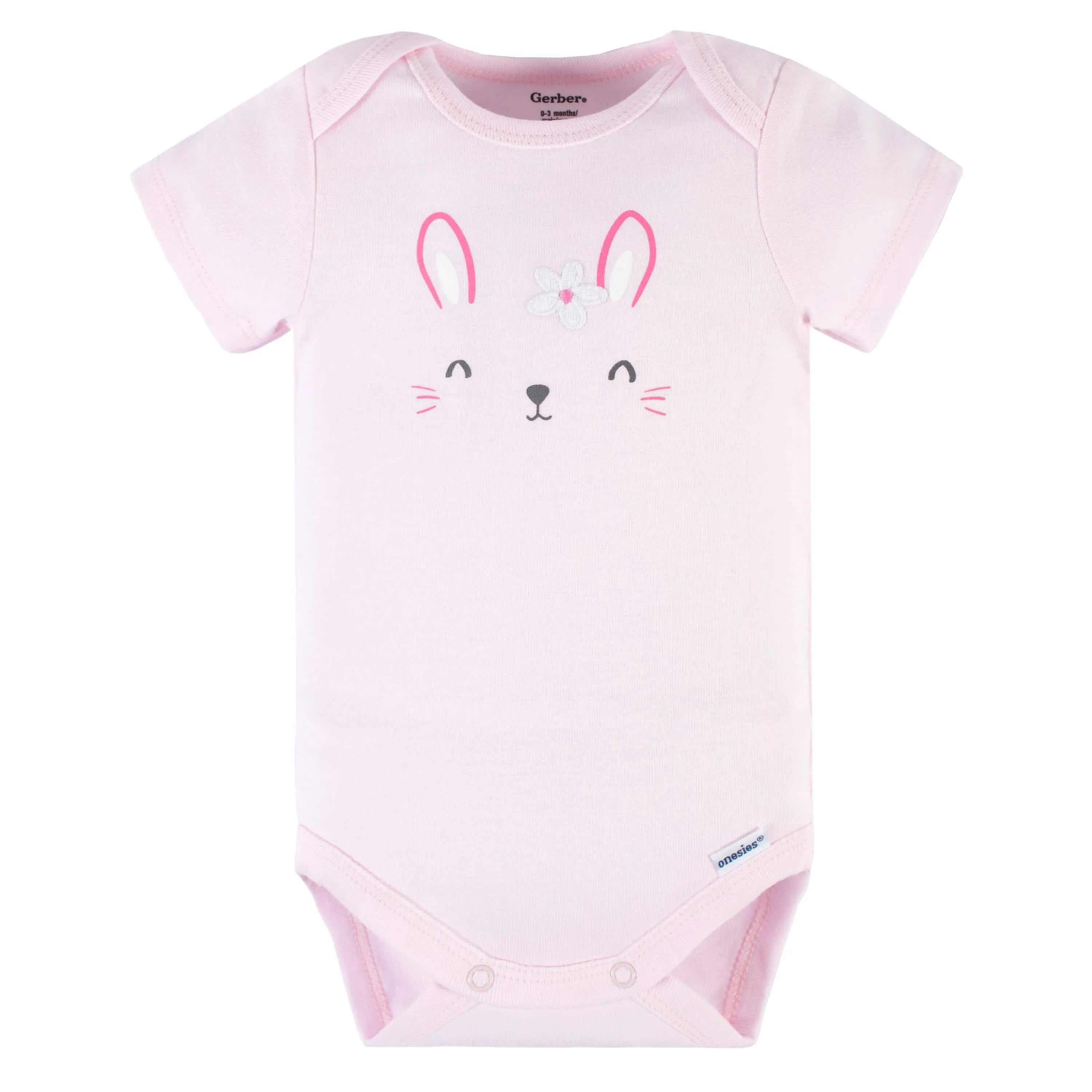 3-Piece Baby Girls Summer Blossom Short Sleeve Onesies Bodysuits & Pants Set