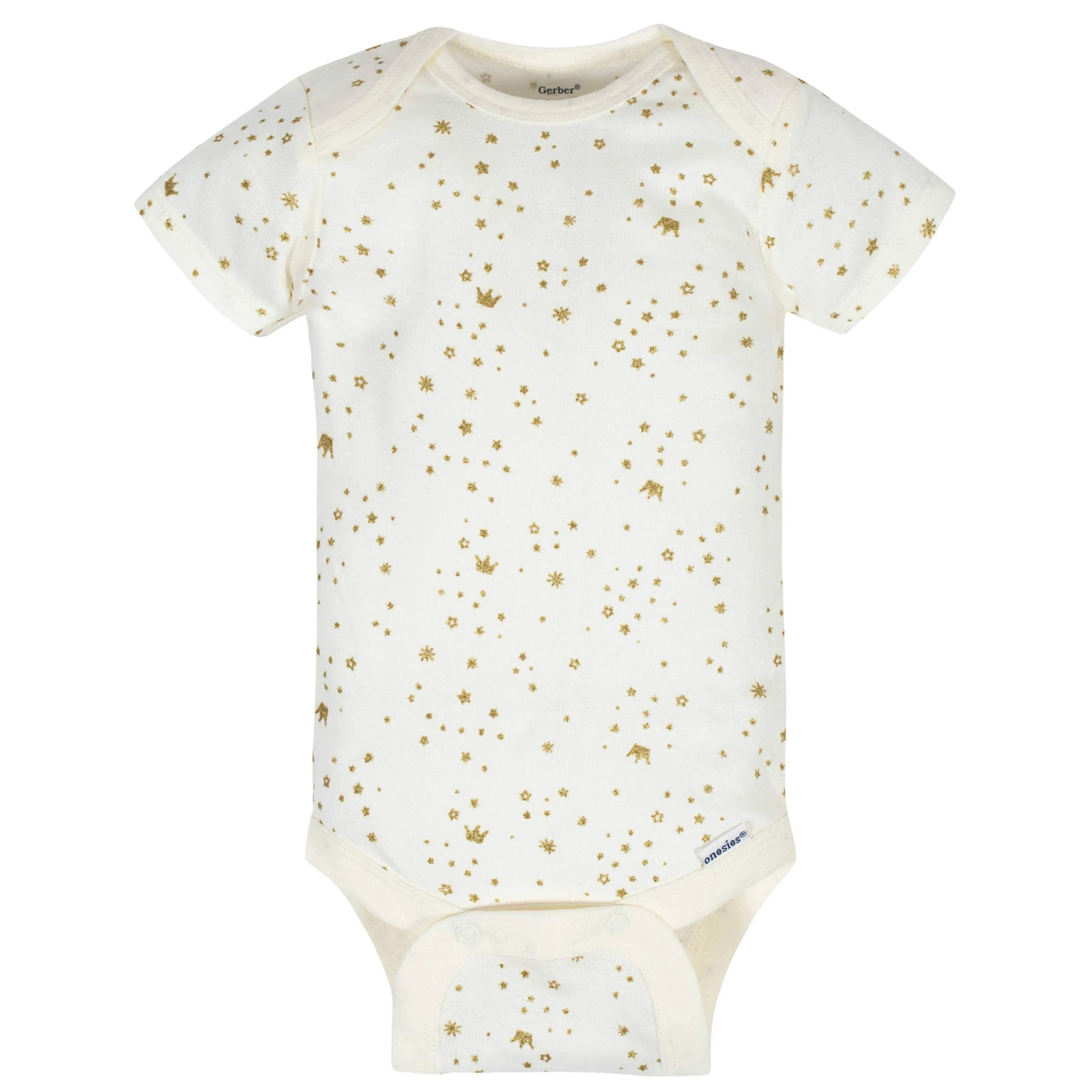 8-Pack Baby Girls Princess Short Sleeve Onesies Bodysuits