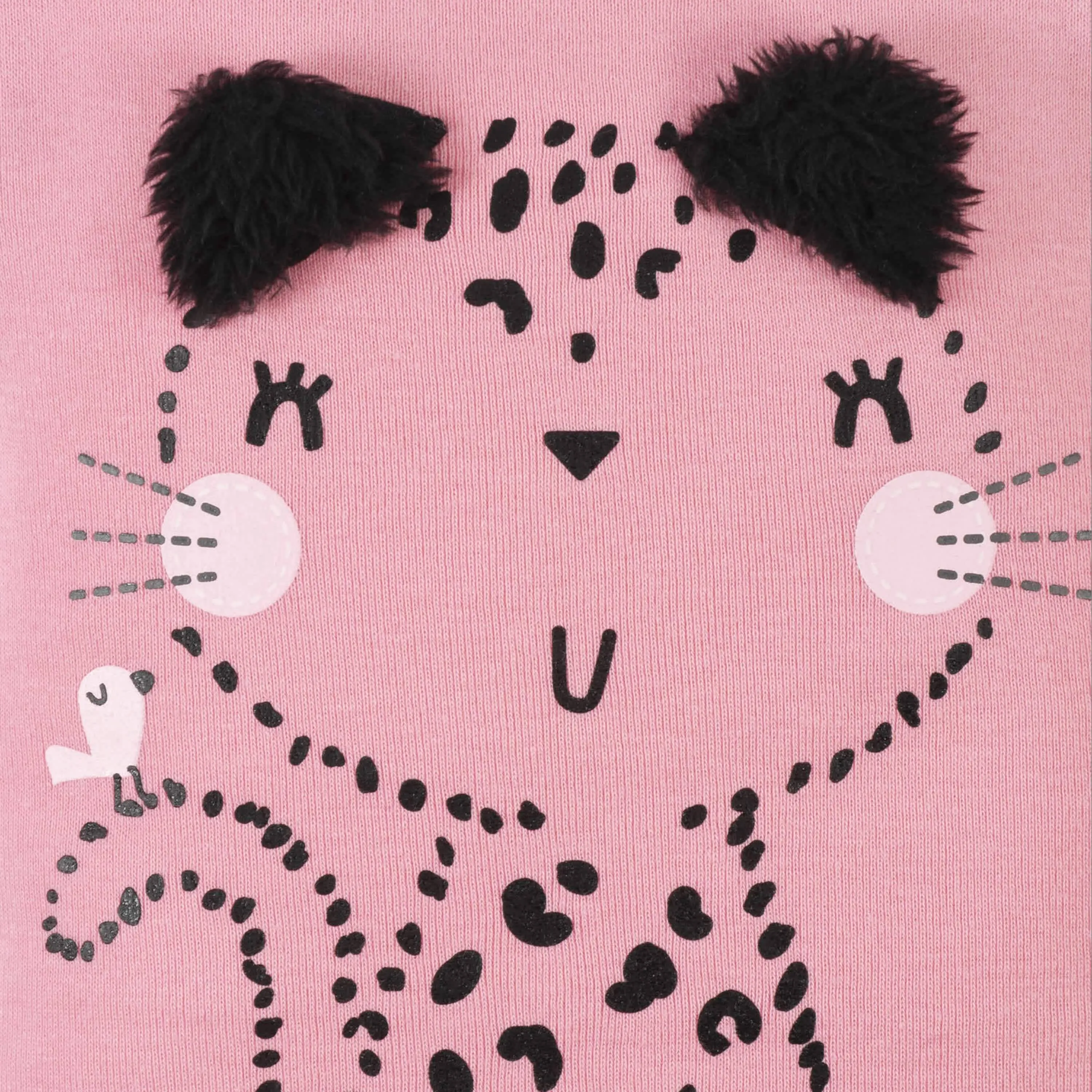 4-Pack Baby Girls Leopard Short Sleeve Onesies Bodysuits