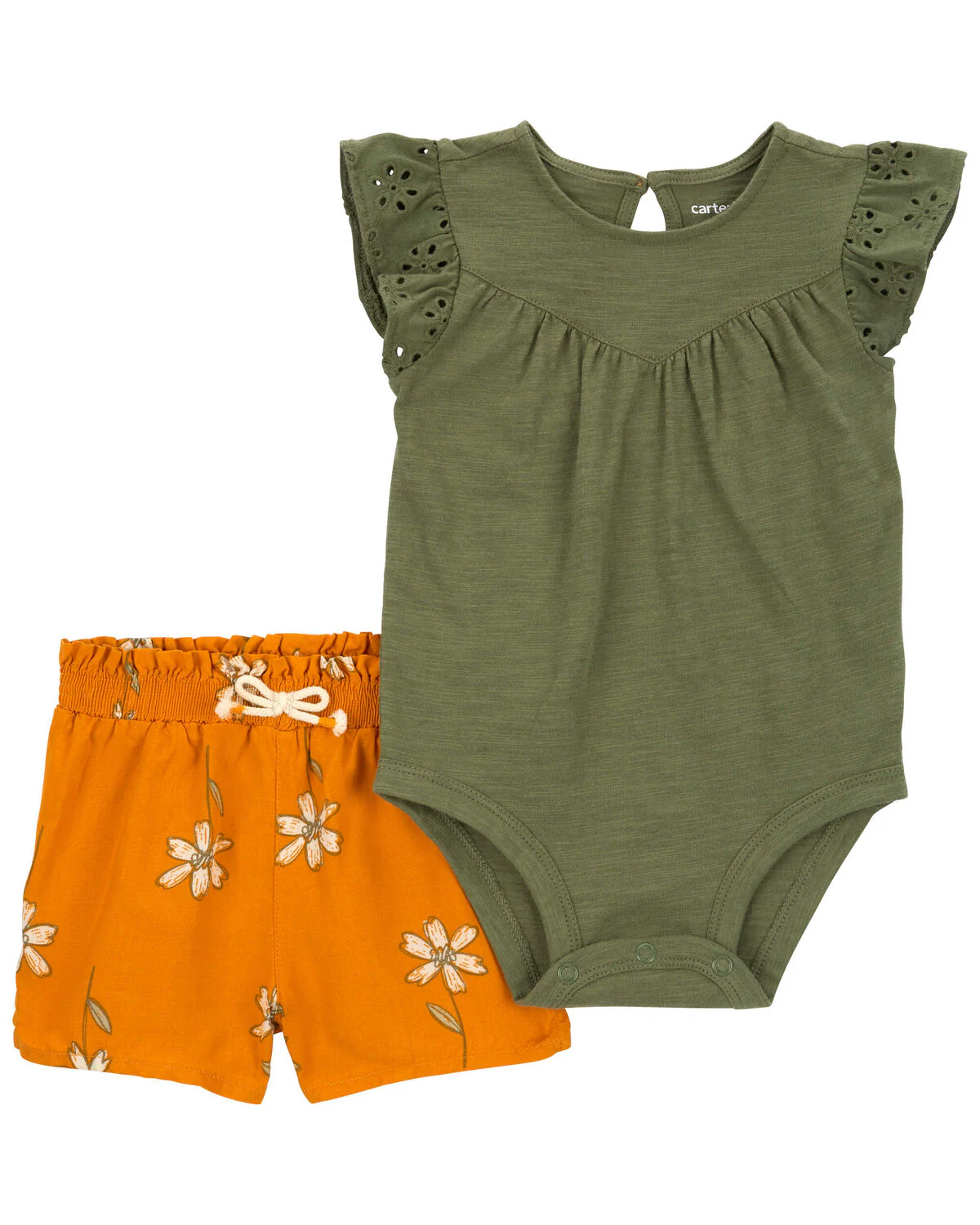 Carter's Baby 2-Piece Eyelet Bodysuit & LENZING™ ECOVERO™ Shorts