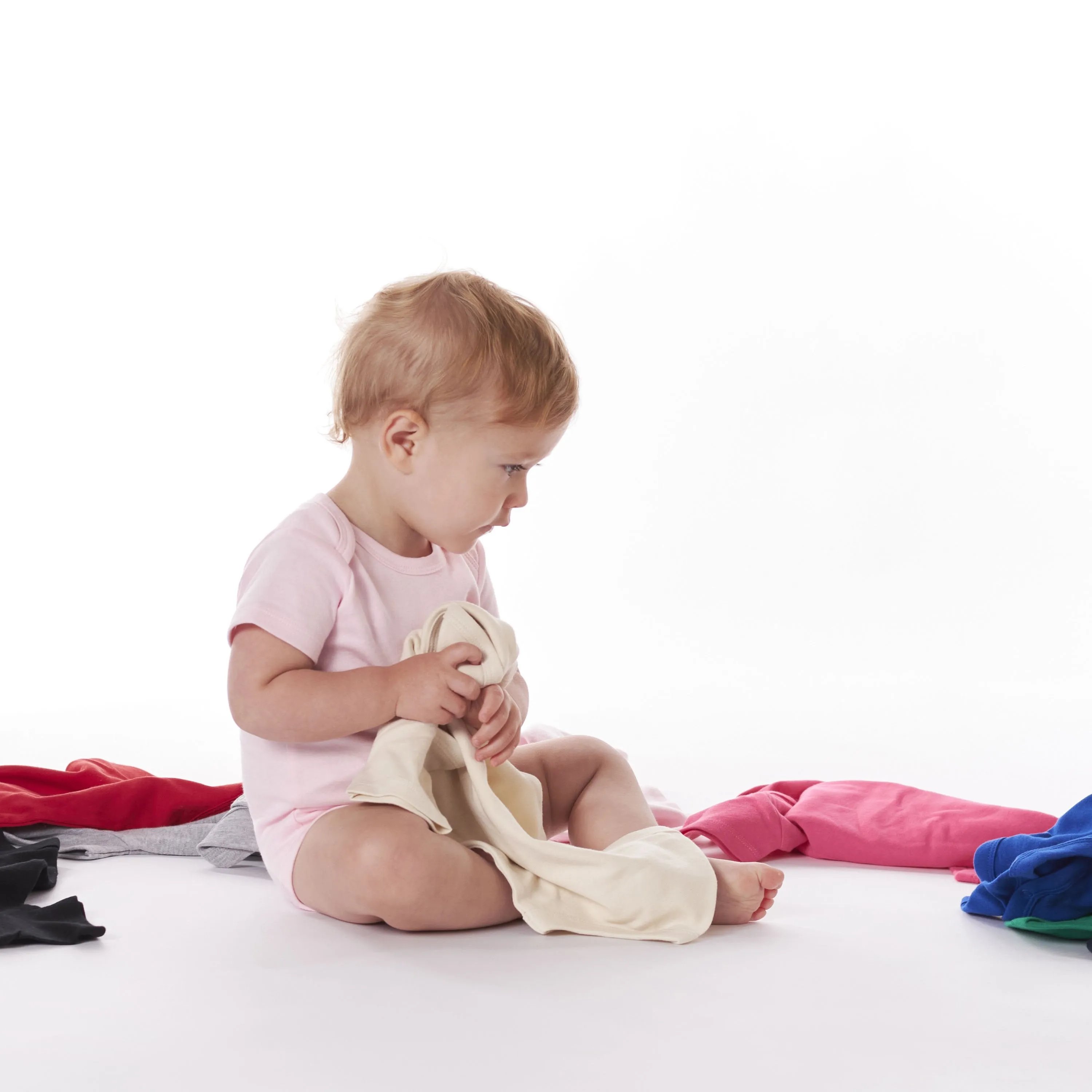 5-Pack Baby Light Pink Premium Short Sleeve Onesies Bodysuits