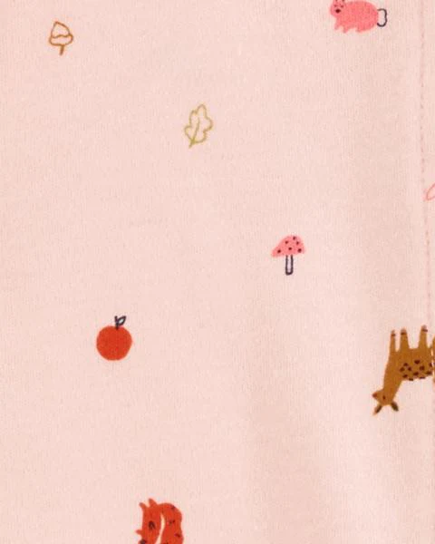Carter's Baby Pink Print Snap-Up Cotton Sleep & Play