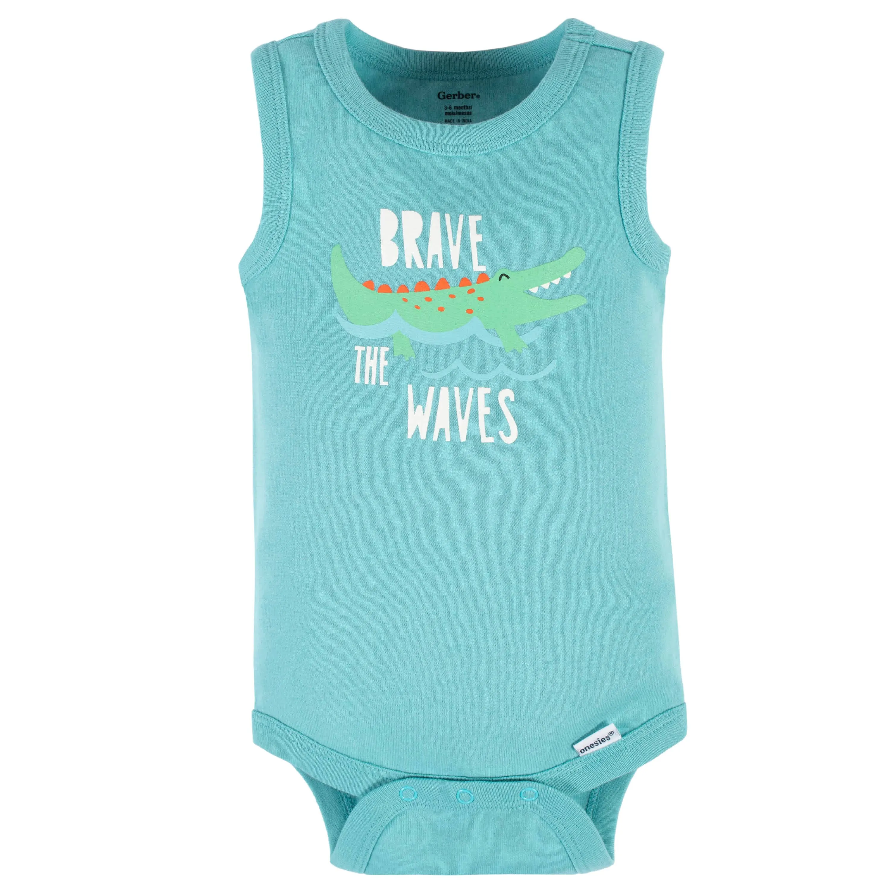 4-Pack Baby Boys Later Gator Tank Onesies Bodysuits