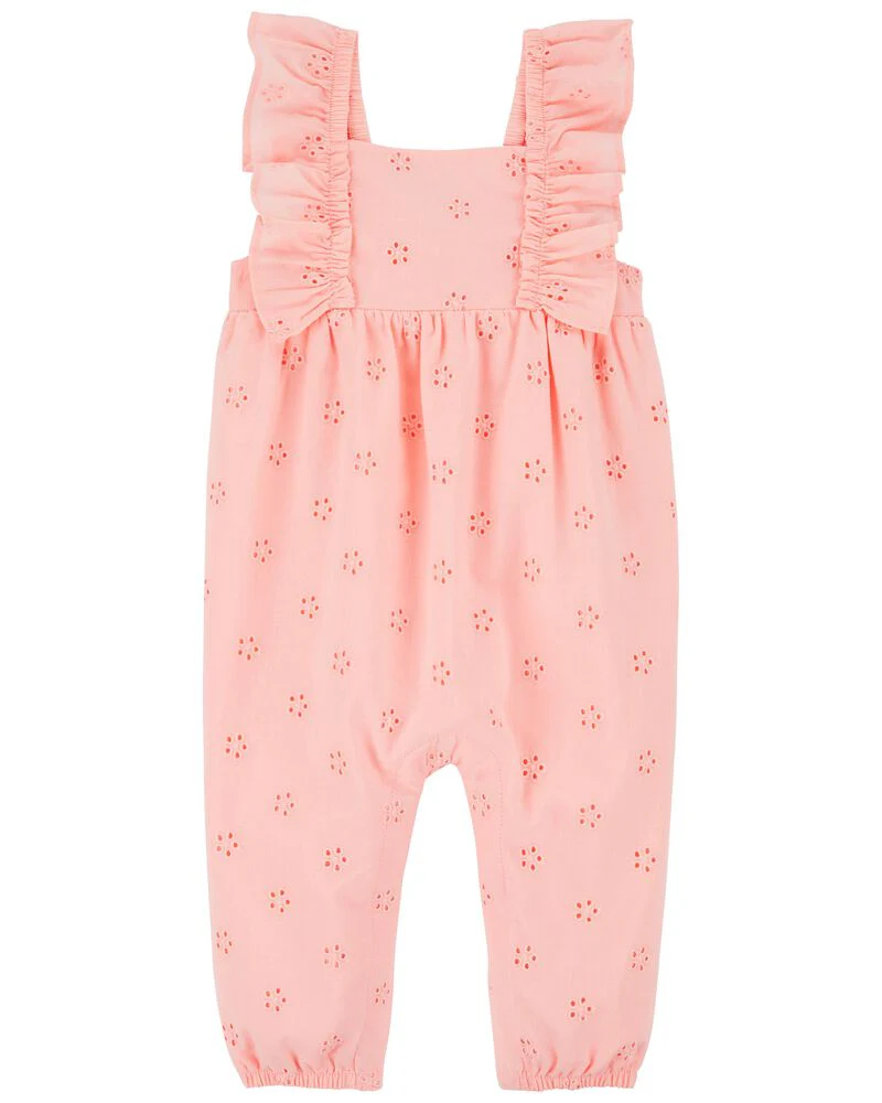 Carter's Floral Flutter Jumpsuit